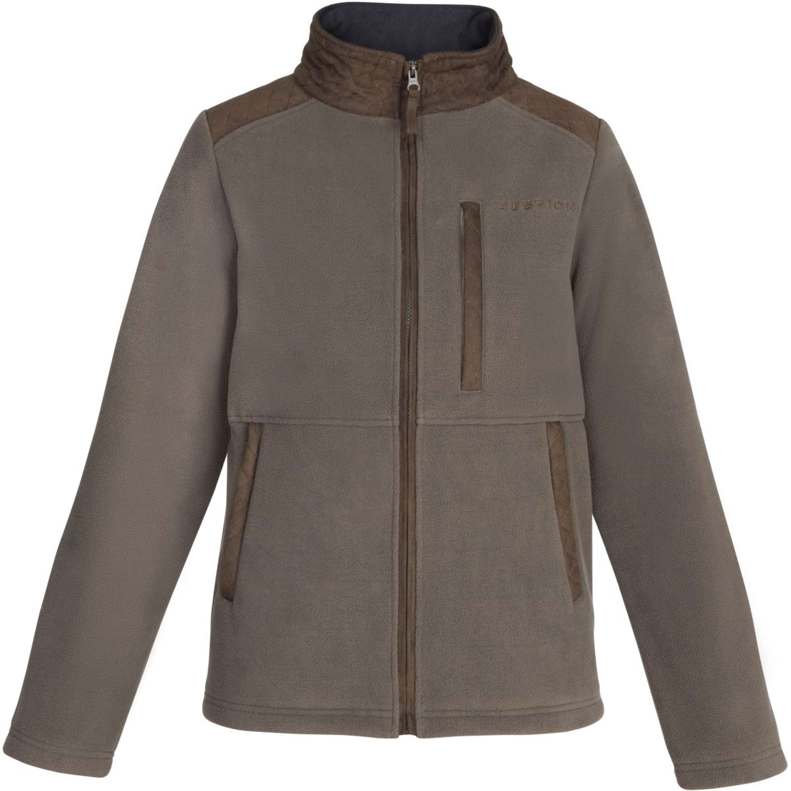Aubrion by Shires Zip-Hoodie Heritage Fleece Dark Olive
