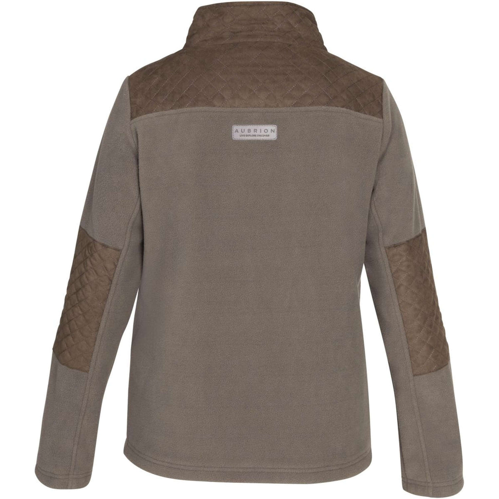 Aubrion by Shires Zip-Hoodie Heritage Fleece Dark Olive