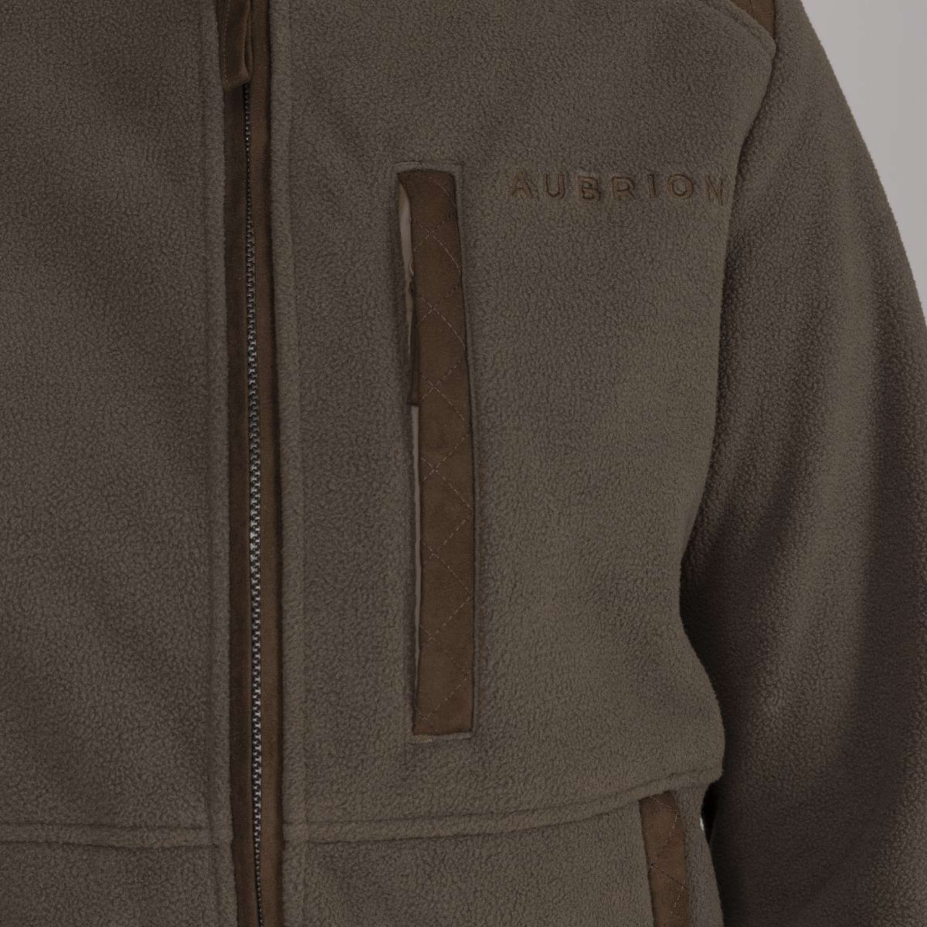 Aubrion by Shires Zip-Hoodie Heritage Fleece Dark Olive