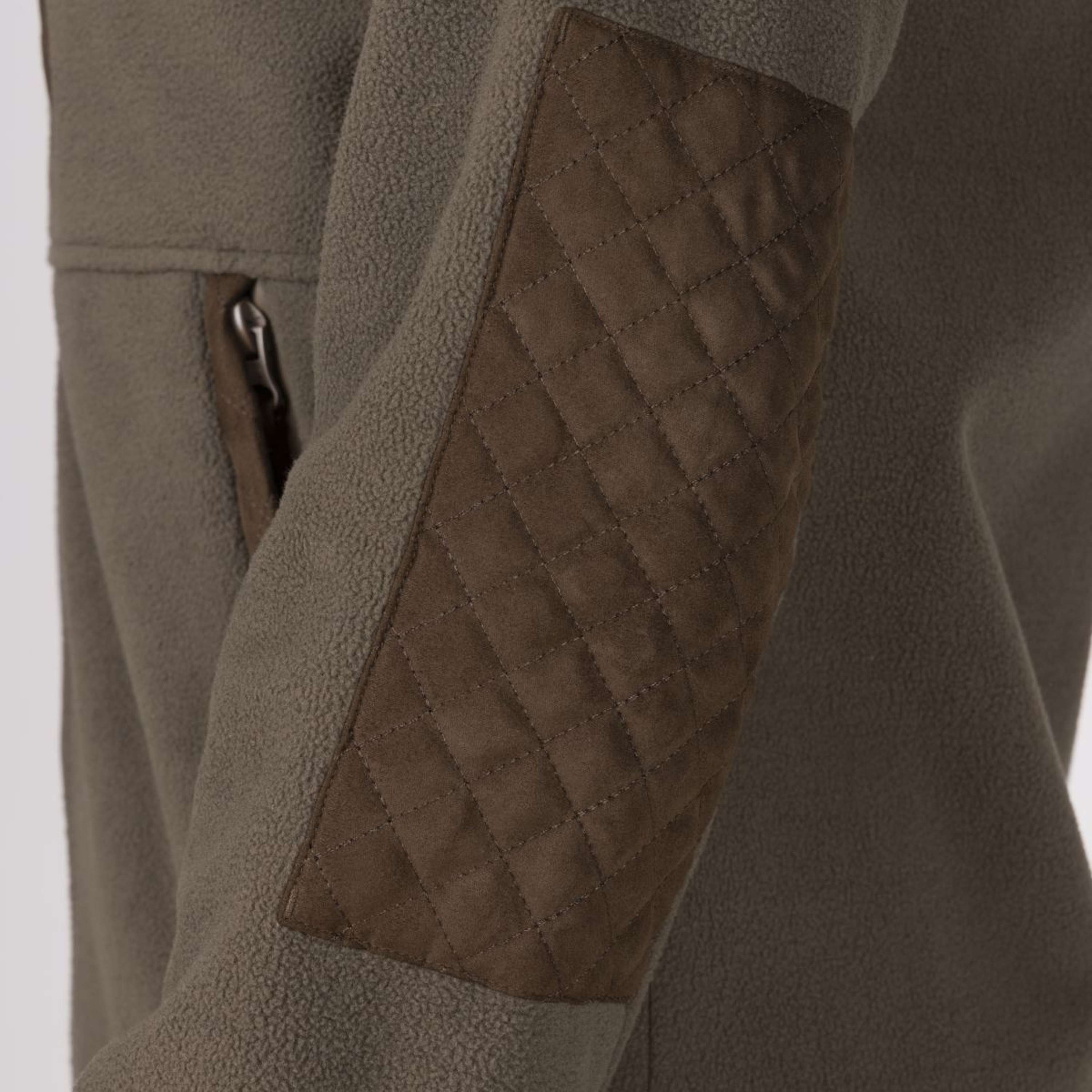 Aubrion by Shires Zip-Hoodie Heritage Fleece Dark Olive