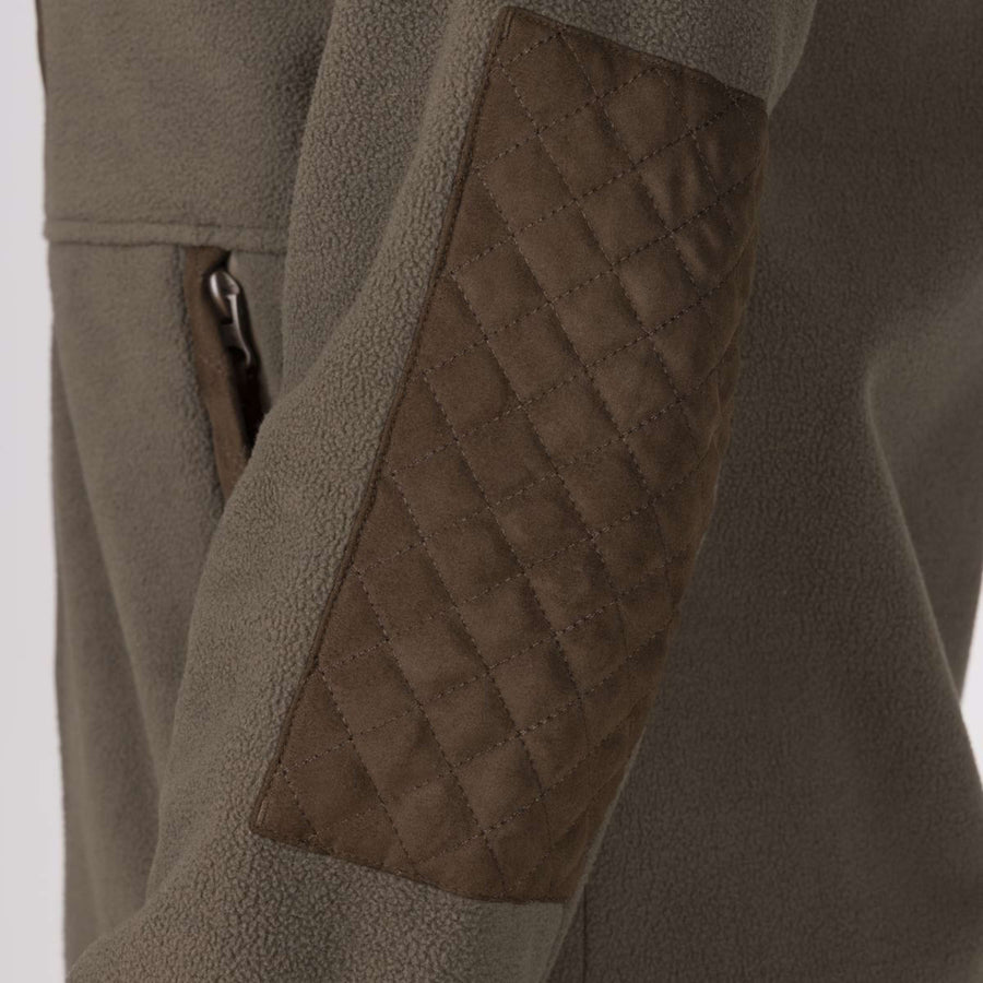 Aubrion by Shires Zip-Hoodie Heritage Fleece Dark Olive