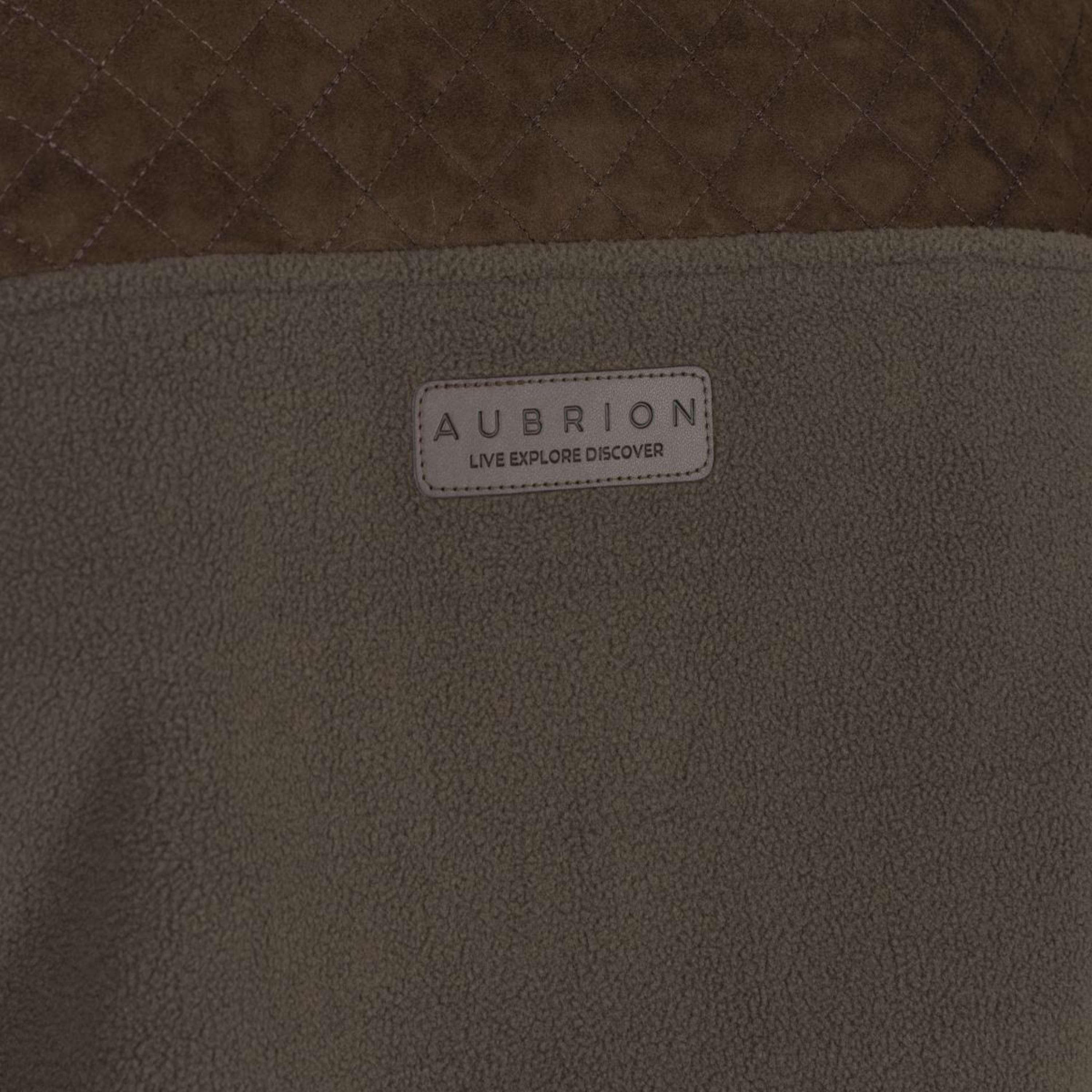 Aubrion by Shires Zip-Hoodie Heritage Fleece Dark Olive