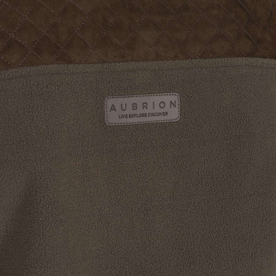 Aubrion by Shires Zip-Hoodie Heritage Fleece Dark Olive
