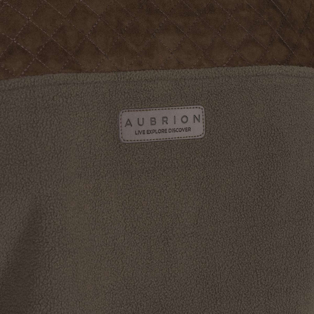 Aubrion by Shires Zip-Hoodie Heritage Fleece Dark Olive