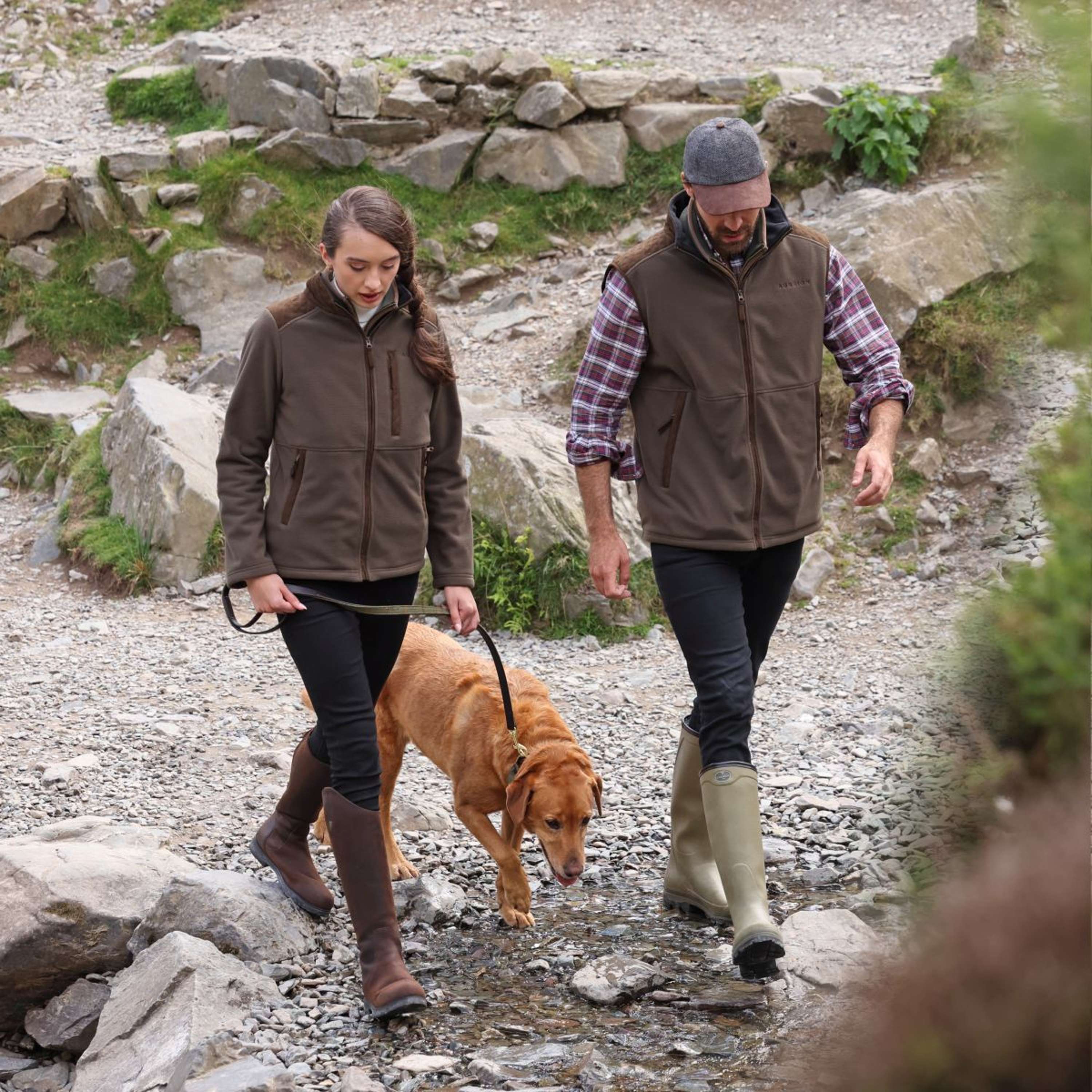 Aubrion by Shires Bodywarmer Heritage Fleece Dark Olive