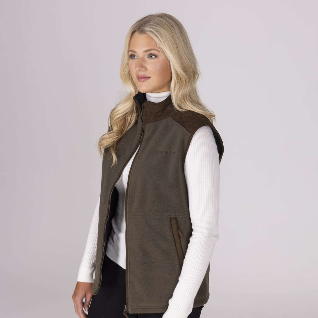 Aubrion by Shires Bodywarmer Heritage Fleece Dark Olive