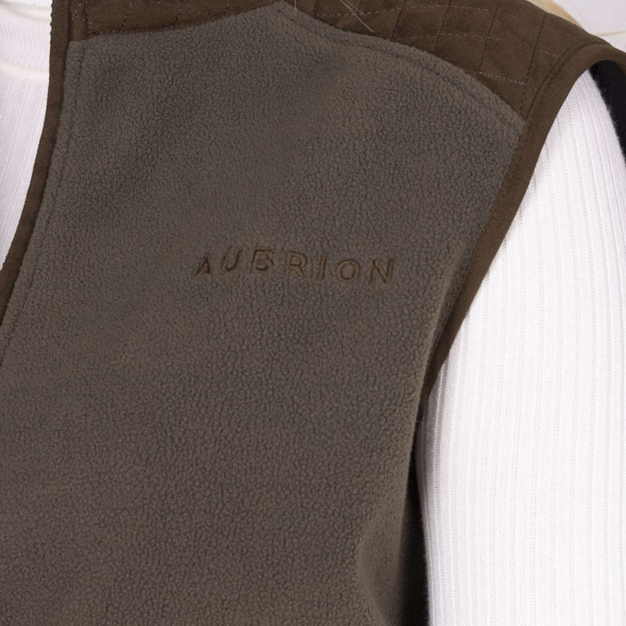Aubrion by Shires Bodywarmer Heritage Fleece Dark Olive