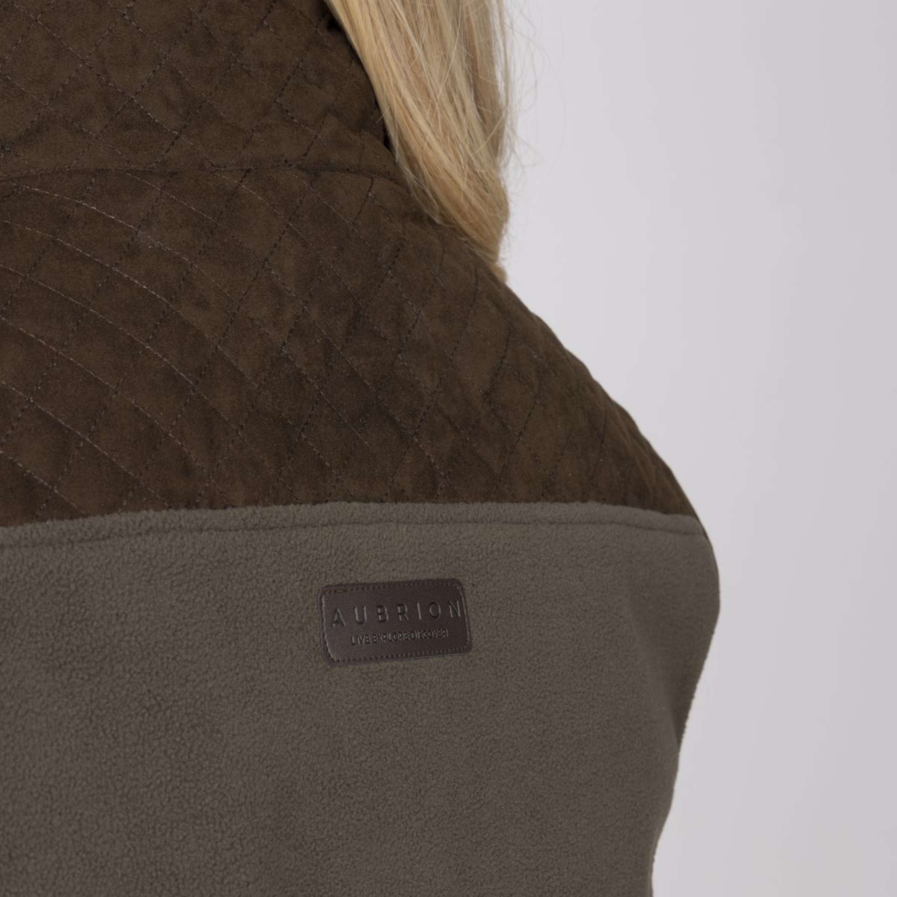 Aubrion by Shires Bodywarmer Heritage Fleece Dark Olive