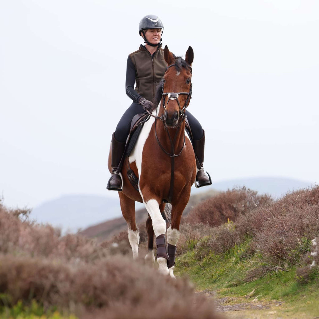 Aubrion by Shires Bodywarmer Heritage Fleece Dark Olive