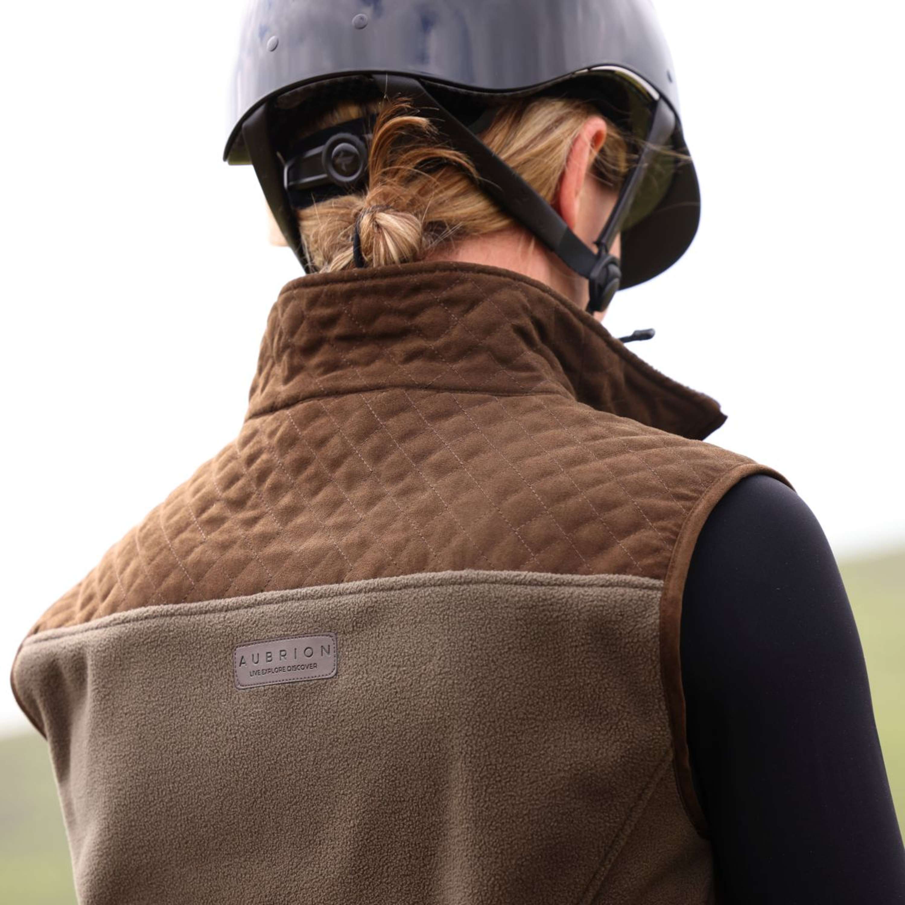 Aubrion by Shires Bodywarmer Heritage Fleece Dark Olive