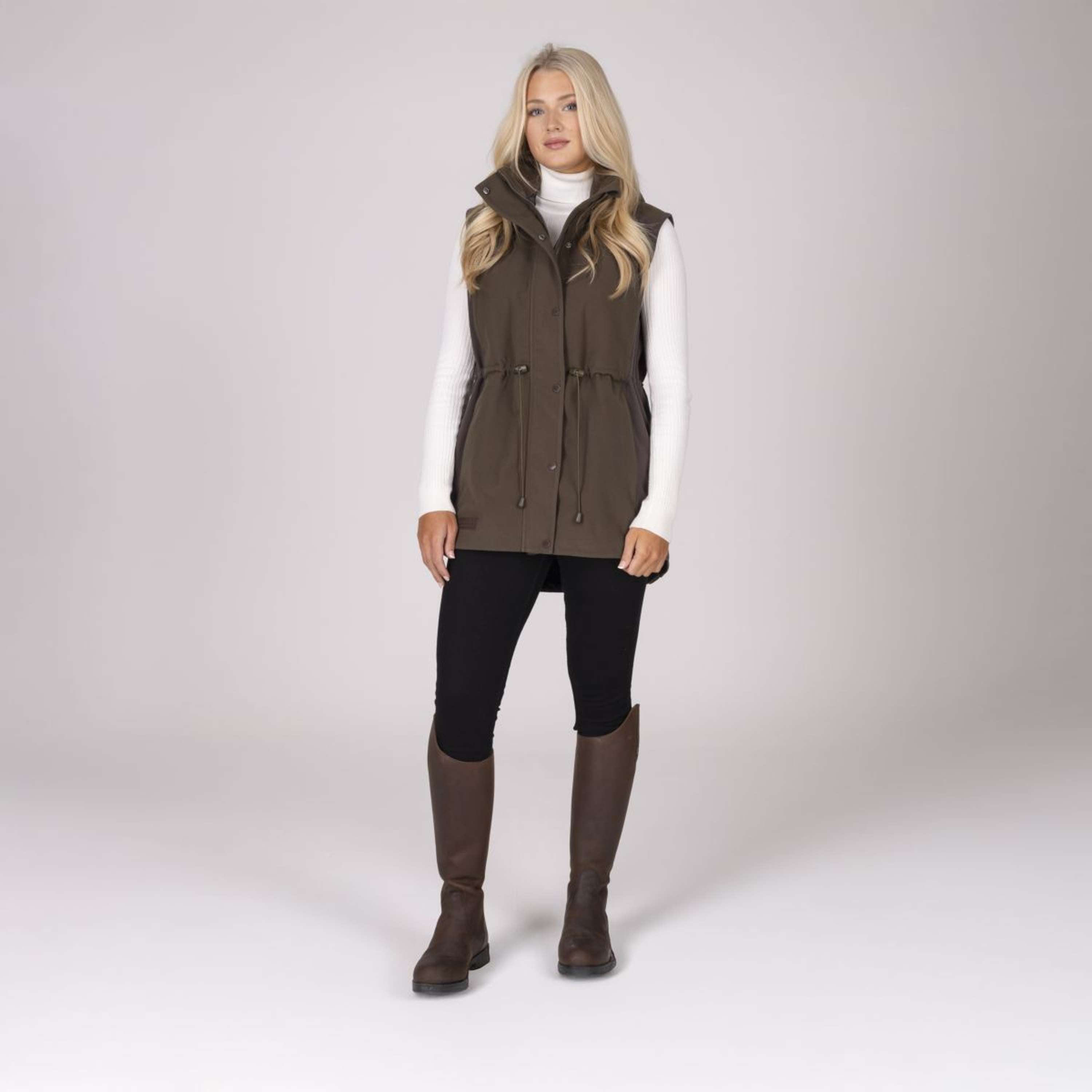 Aubrion by Shires Bodywarmer Heritage Dark Olive