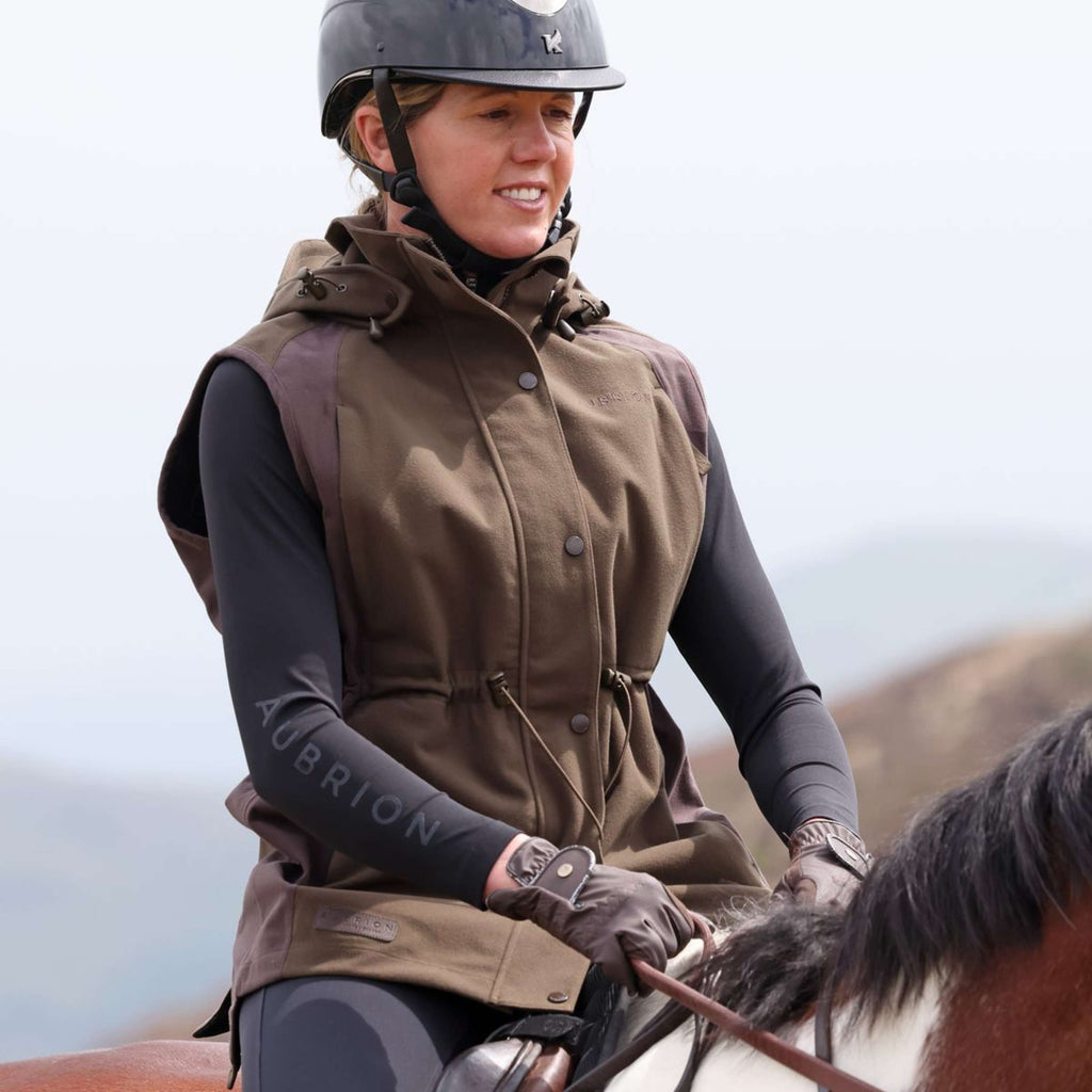 Aubrion by Shires Bodywarmer Heritage Dark Olive