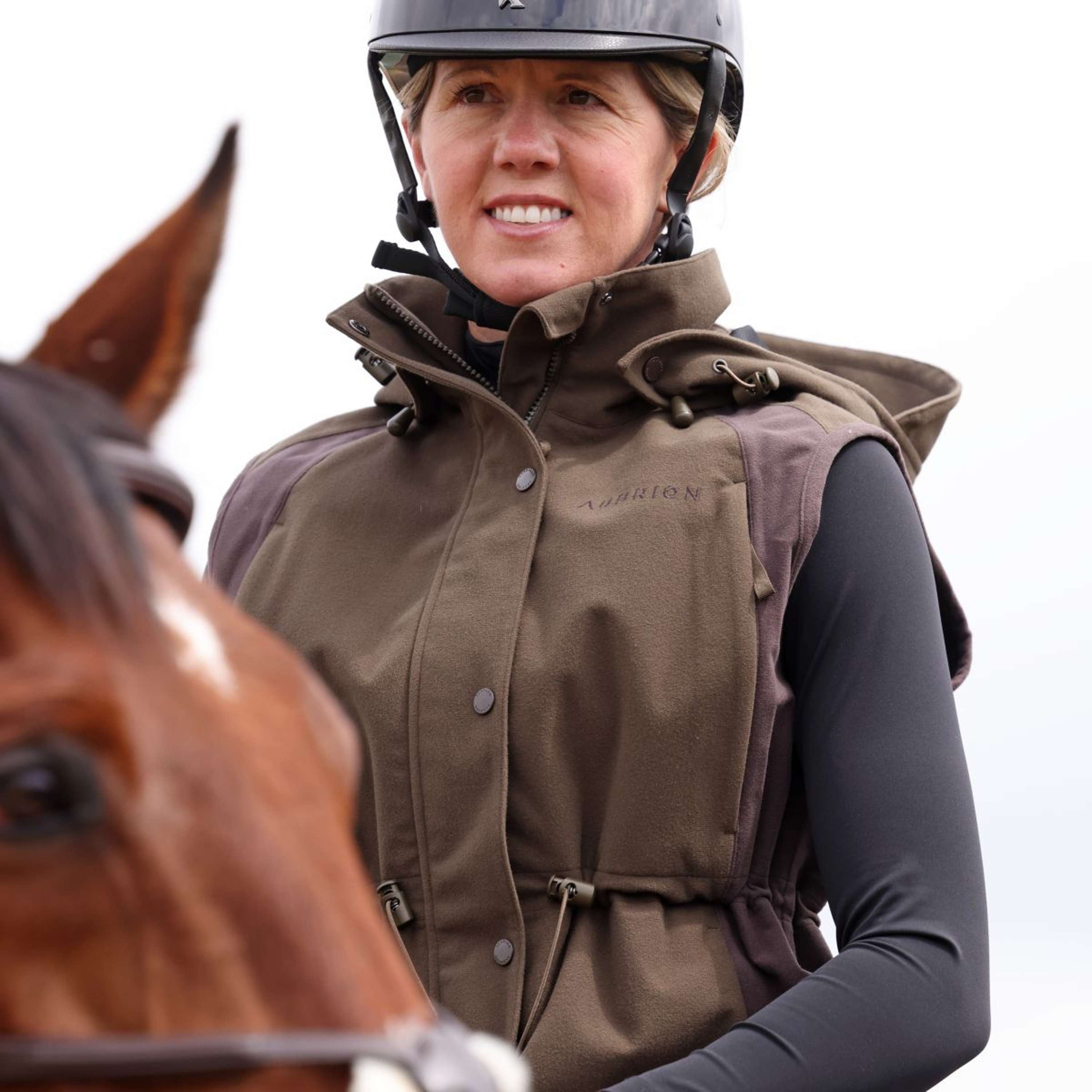 Aubrion by Shires Bodywarmer Heritage Dark Olive