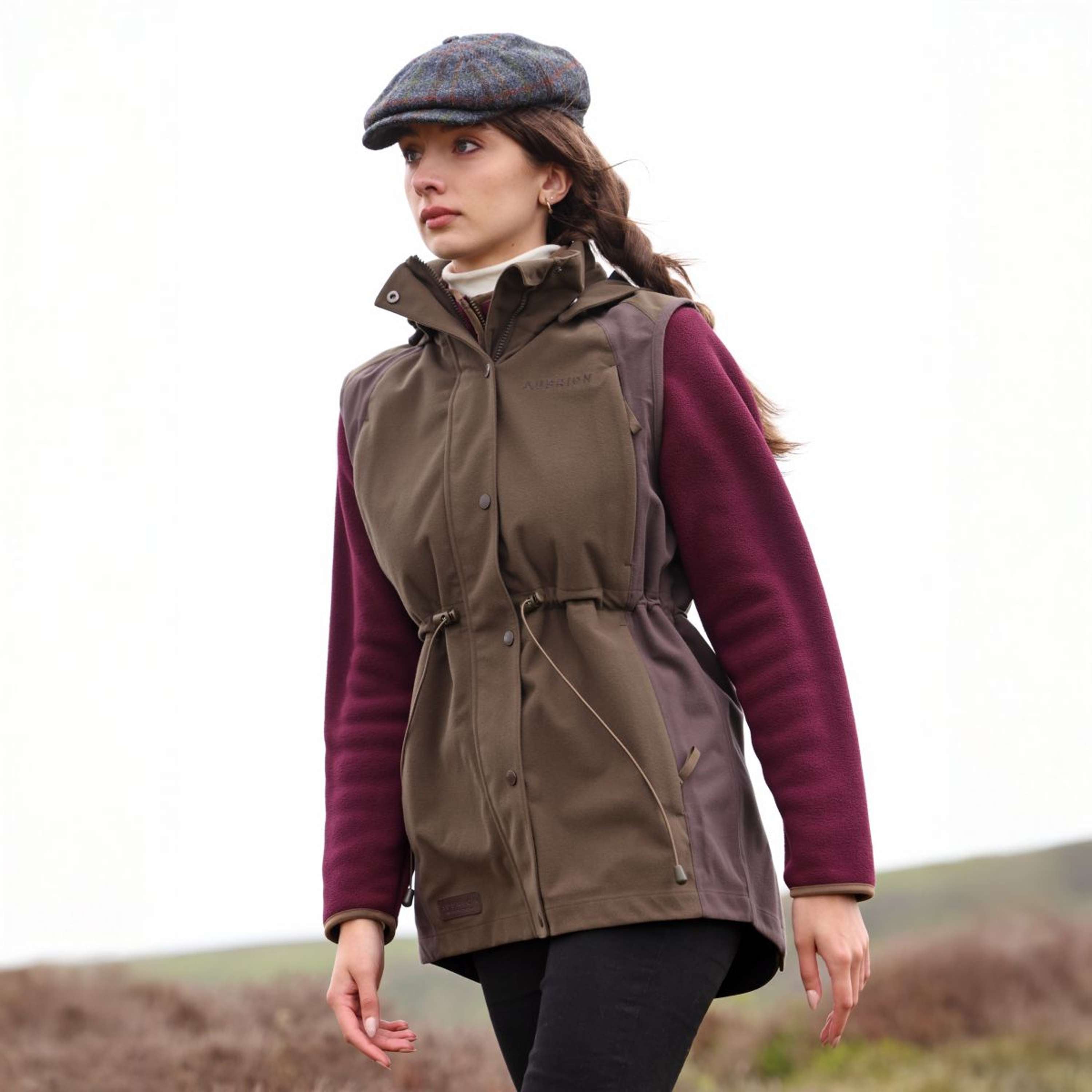 Aubrion by Shires Bodywarmer Heritage Dark Olive