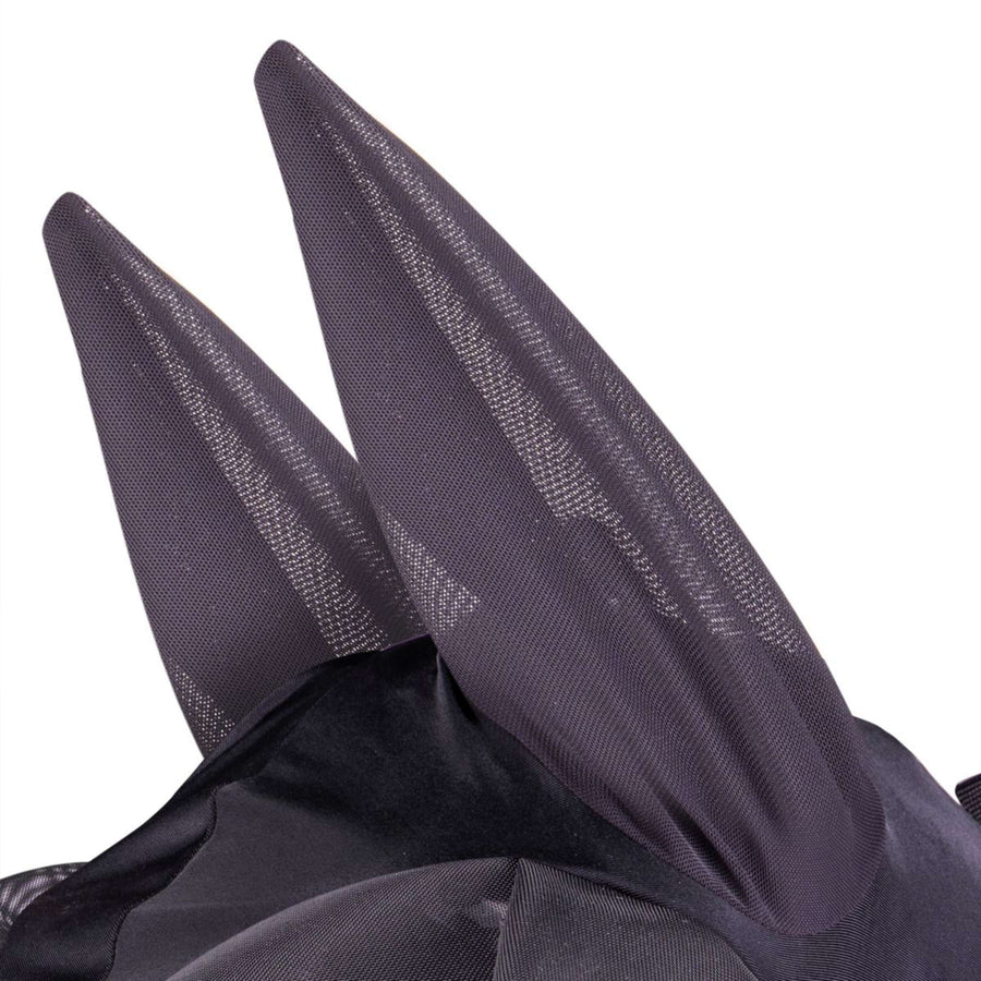 FlyGuard by Shires Fly Mask Pro Stretch with Ears and Tassels Jet