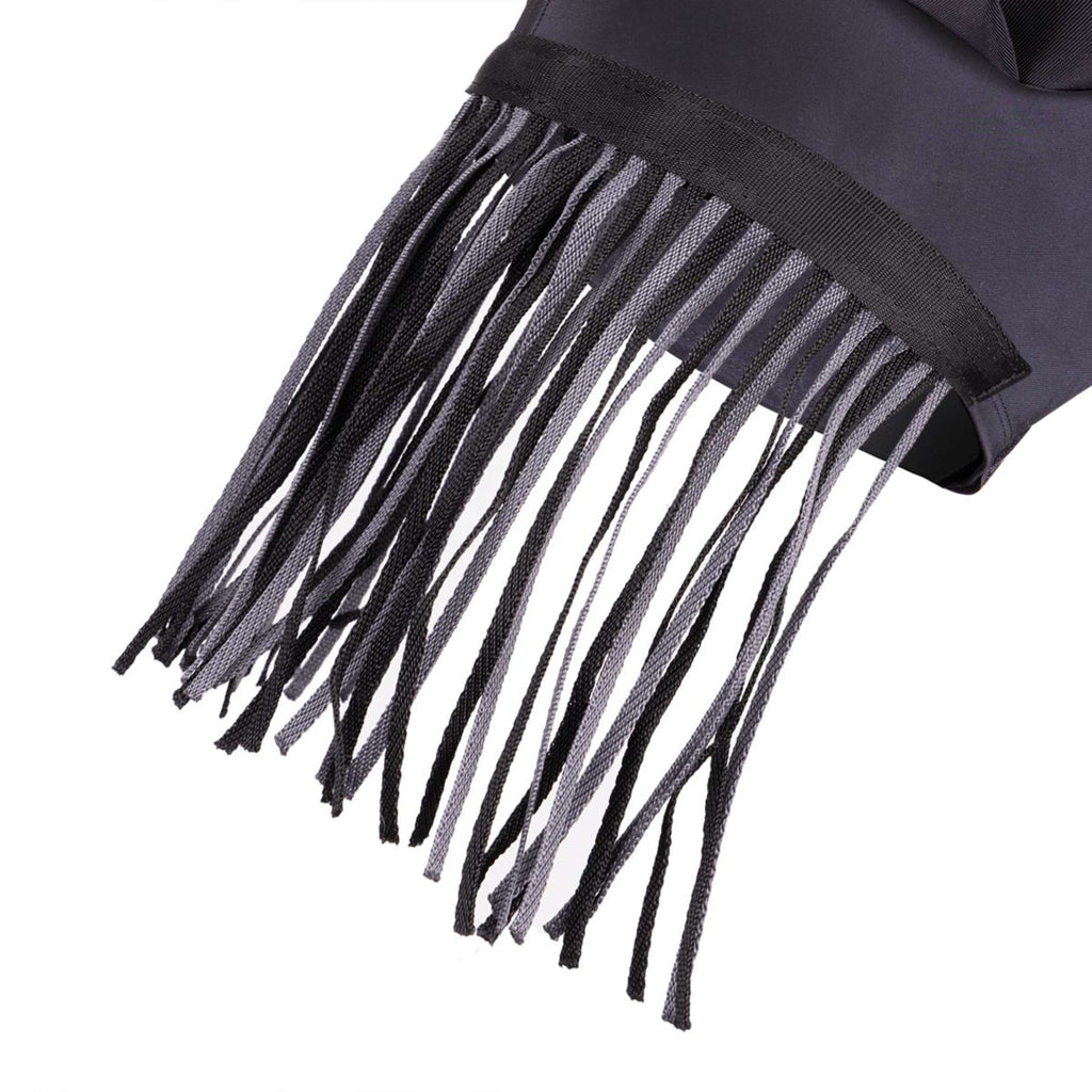 FlyGuard by Shires Fly Mask Pro Stretch with Ears and Tassels Jet
