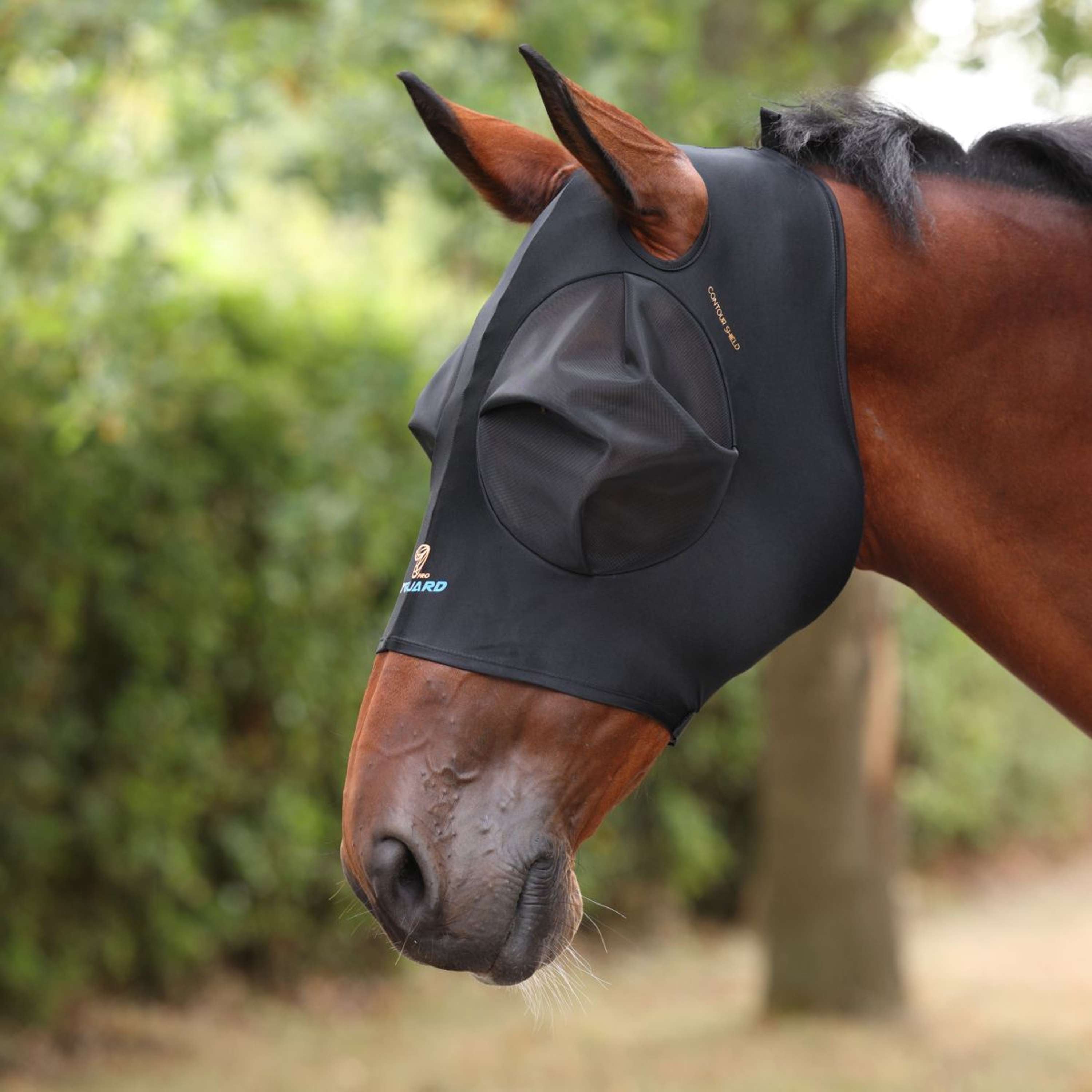 FlyGuard by Shires Fly Mask Pro Stretch with Ear Hole Jet