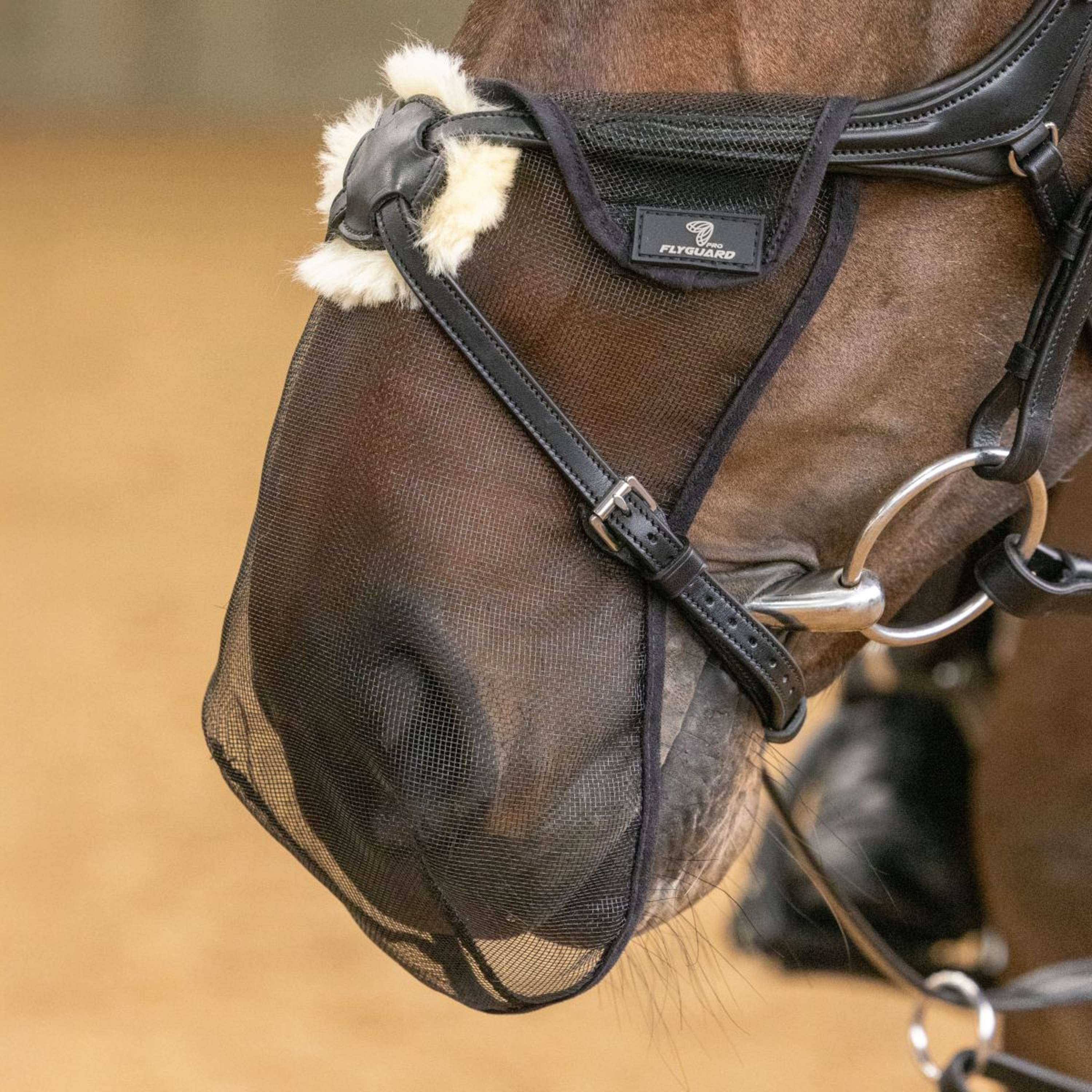 FlyGuard by Shires Nose Net Pro Black