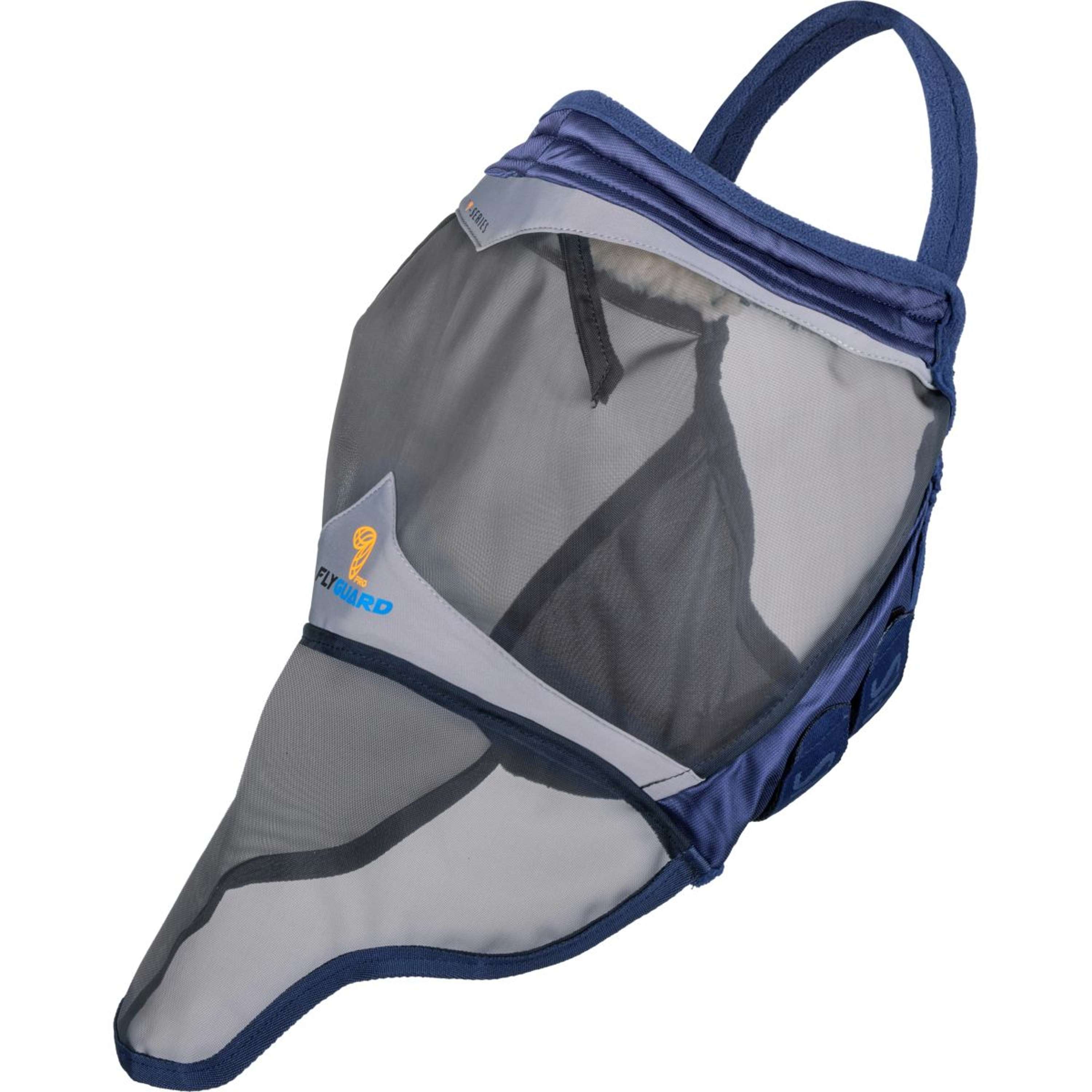 FlyGuard by Shires Fly Mask Pro Fine Mesh Earless with Nose Navy