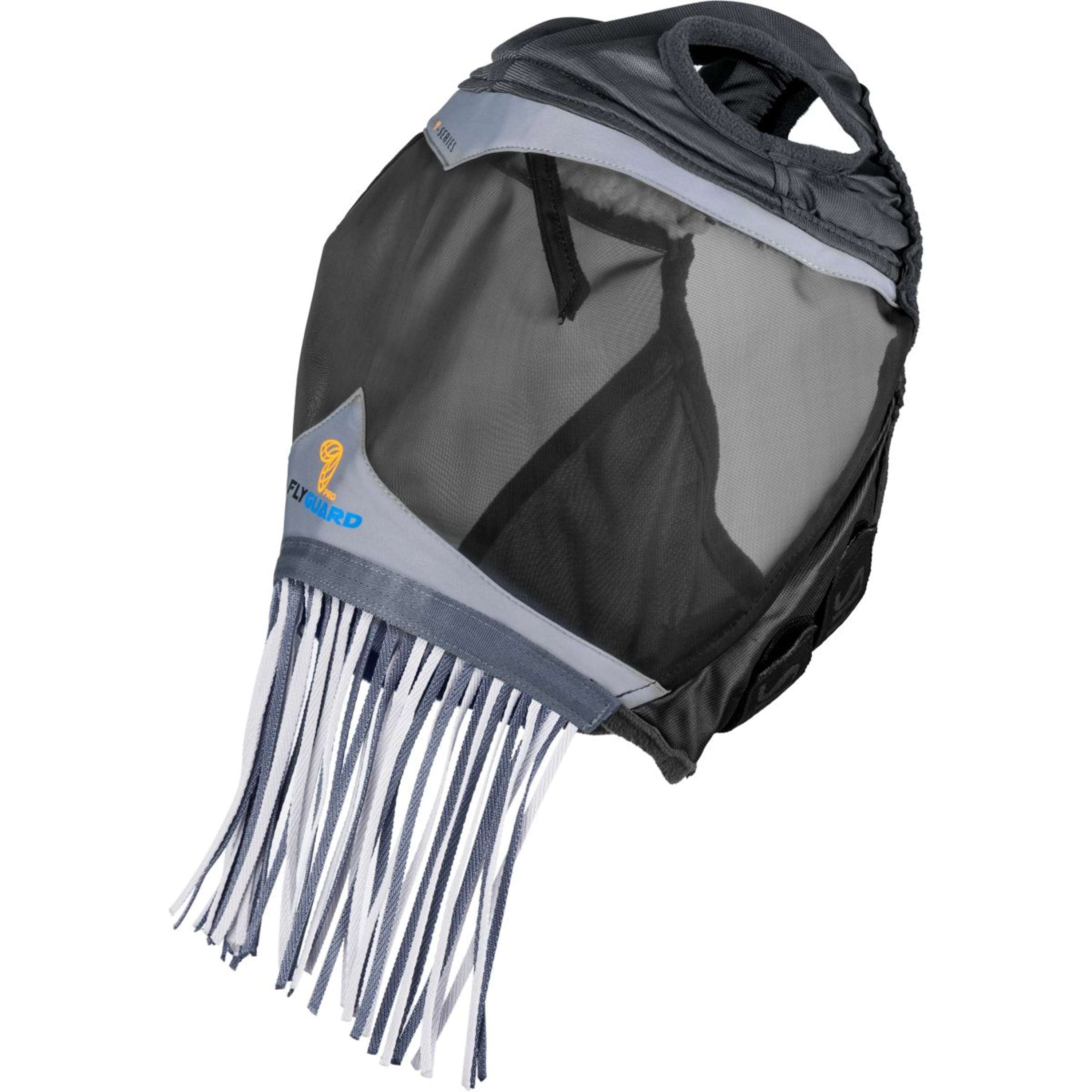 FlyGuard by Shires Fly Mask Pro Fine Mesh with Ear Hole & Nose Fringe Jet