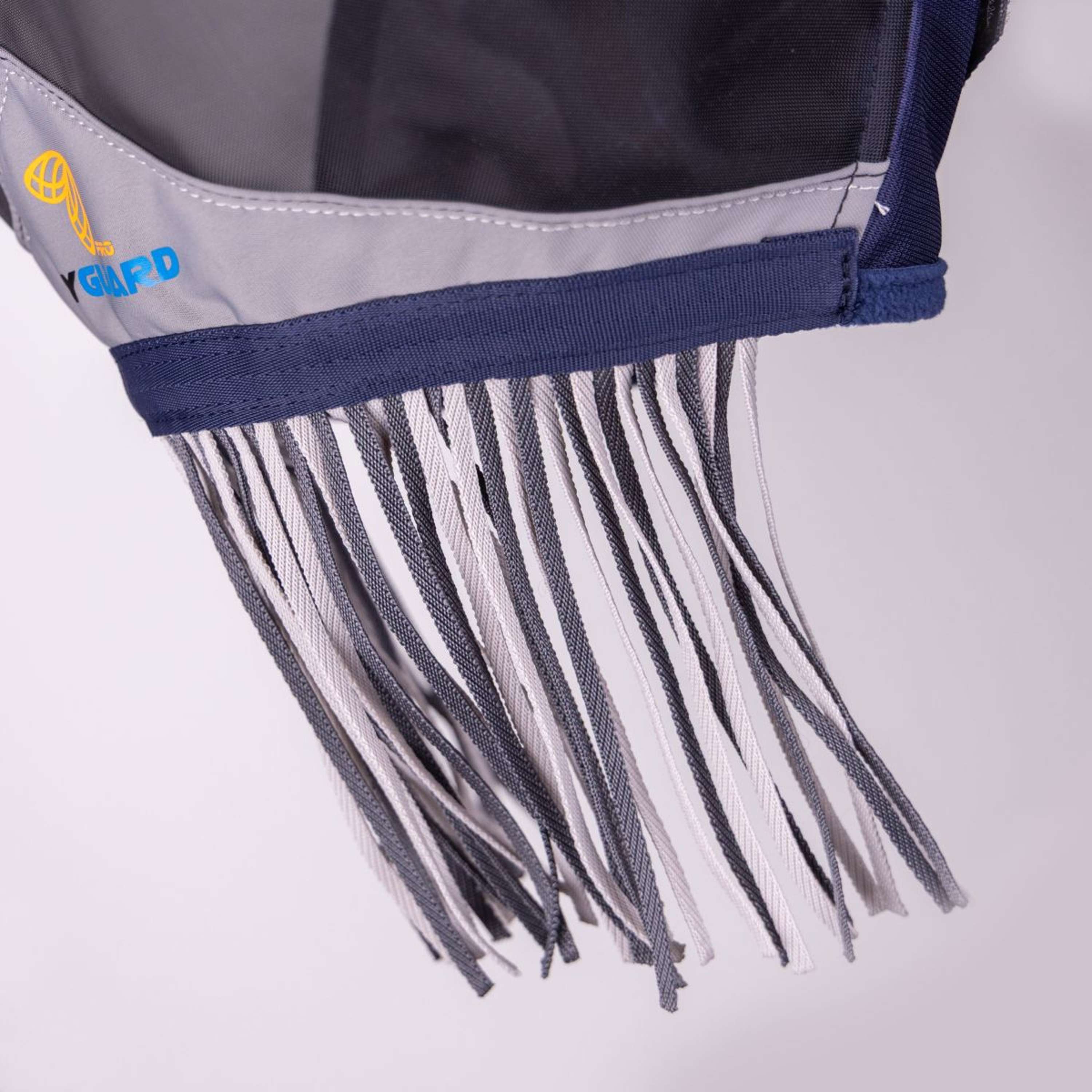 FlyGuard by Shires Fly Mask Pro Fine Mesh with Ear Hole & Nose Fringe Navy