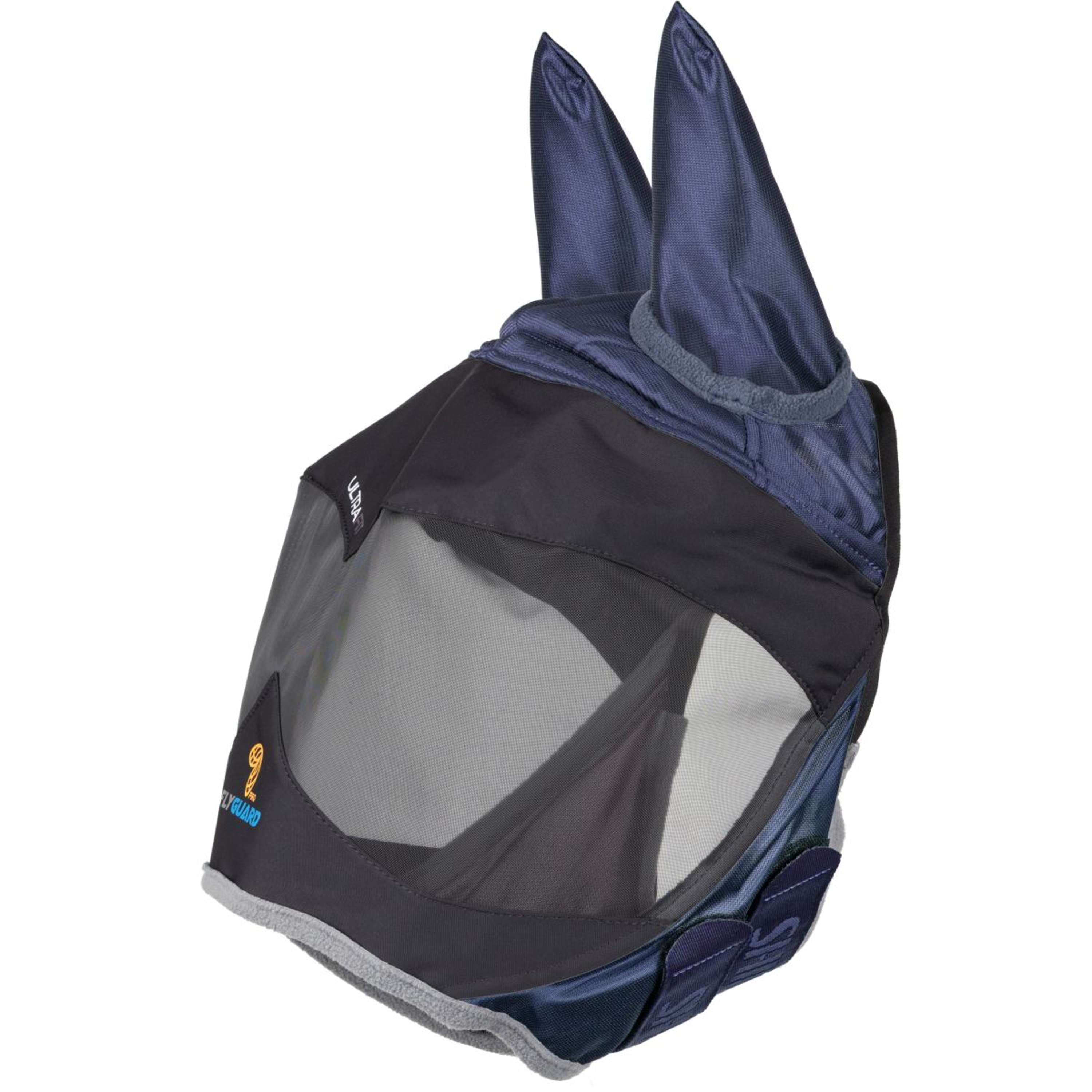 FlyGuard by Shires Fly Mask Pro Deluxe with Ears Navy