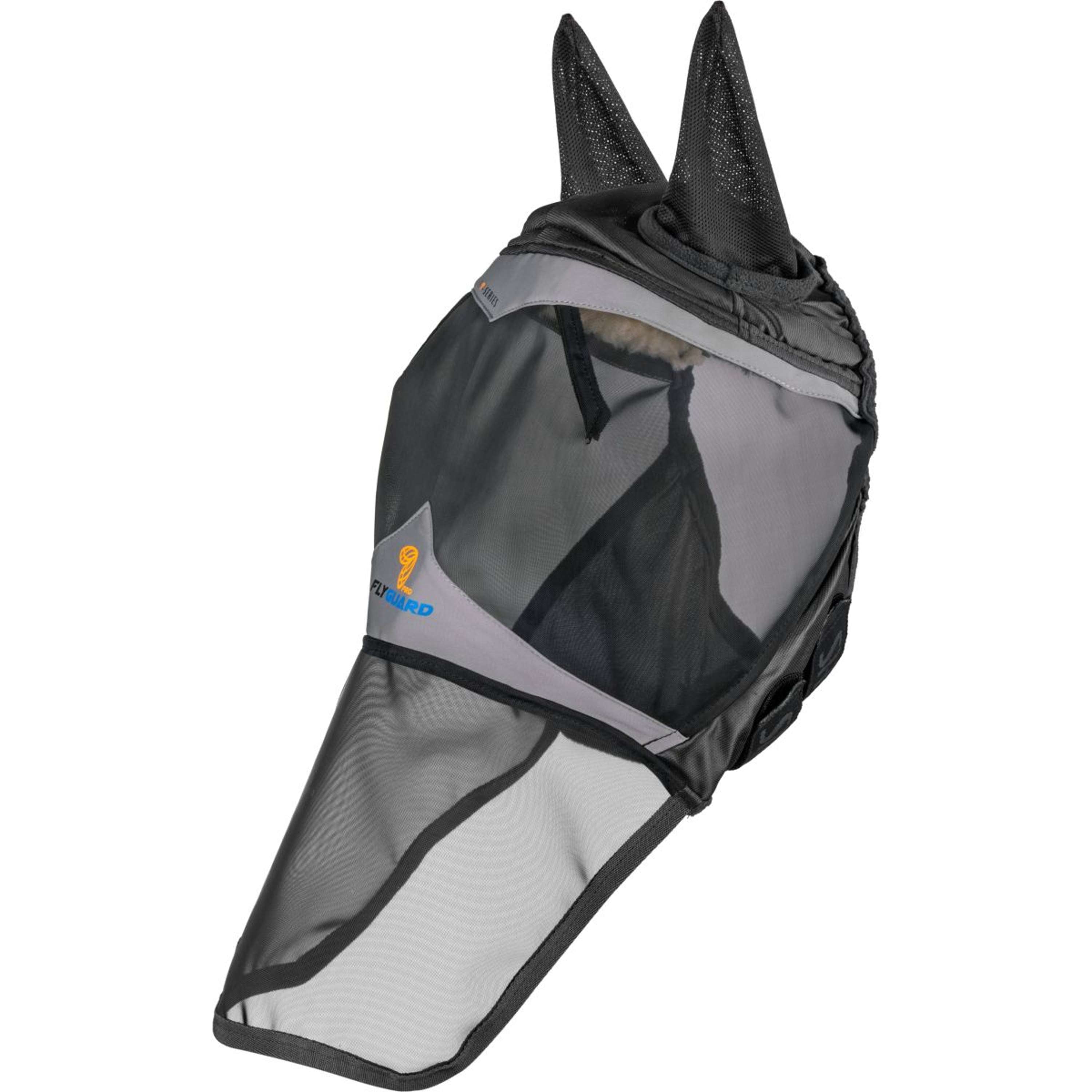 FlyGuard by Shires Fly Mask Pro Fine Mesh with Ears and a Nose Protection Jet