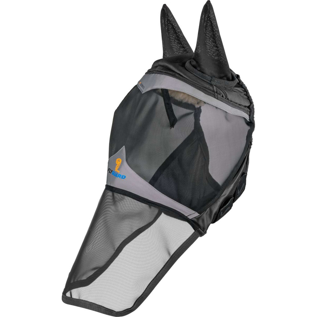 FlyGuard by Shires Fly Mask Pro Fine Mesh with Ears and a Nose Protection Jet