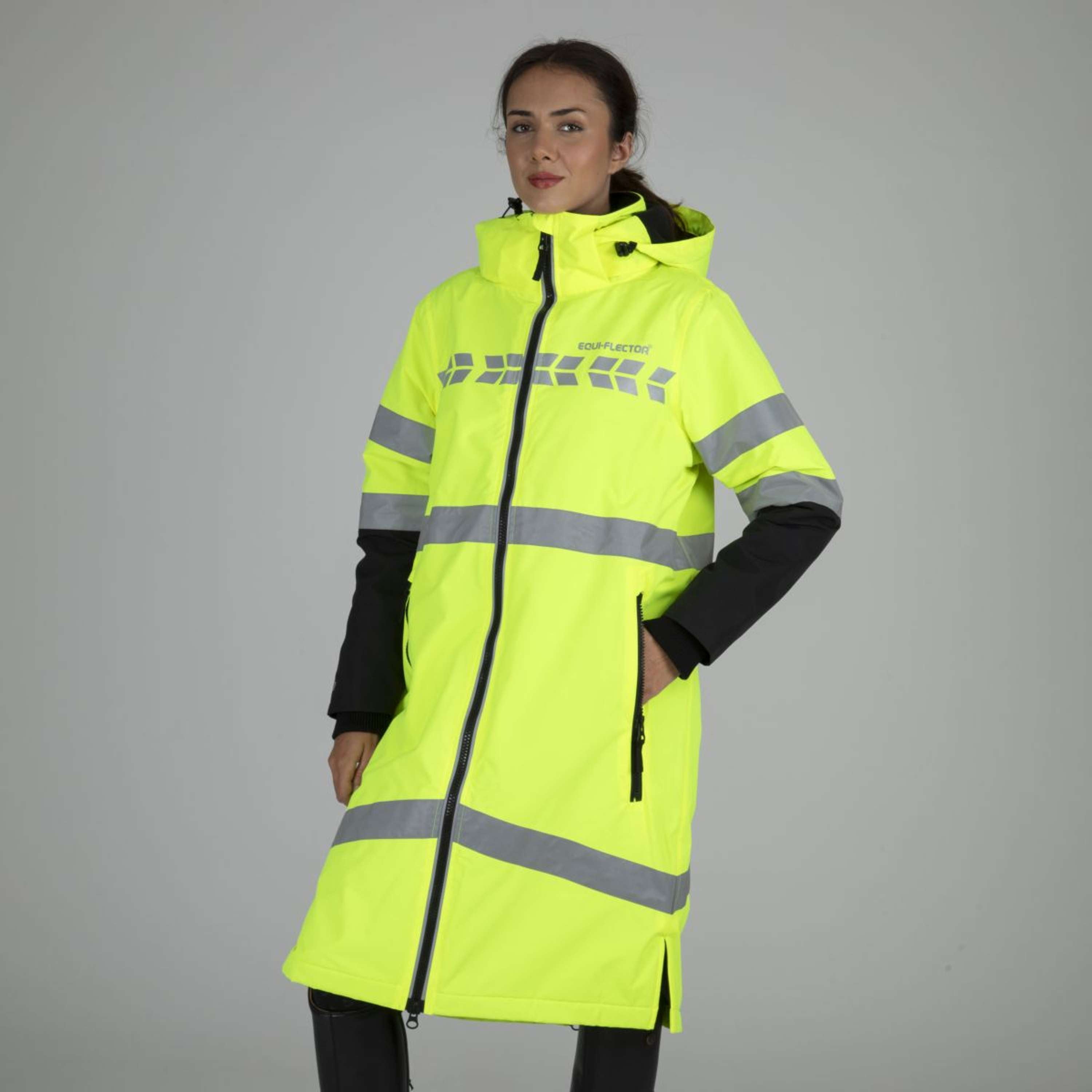Equi-Flector by Shires Reflective Jacket Long Yellow