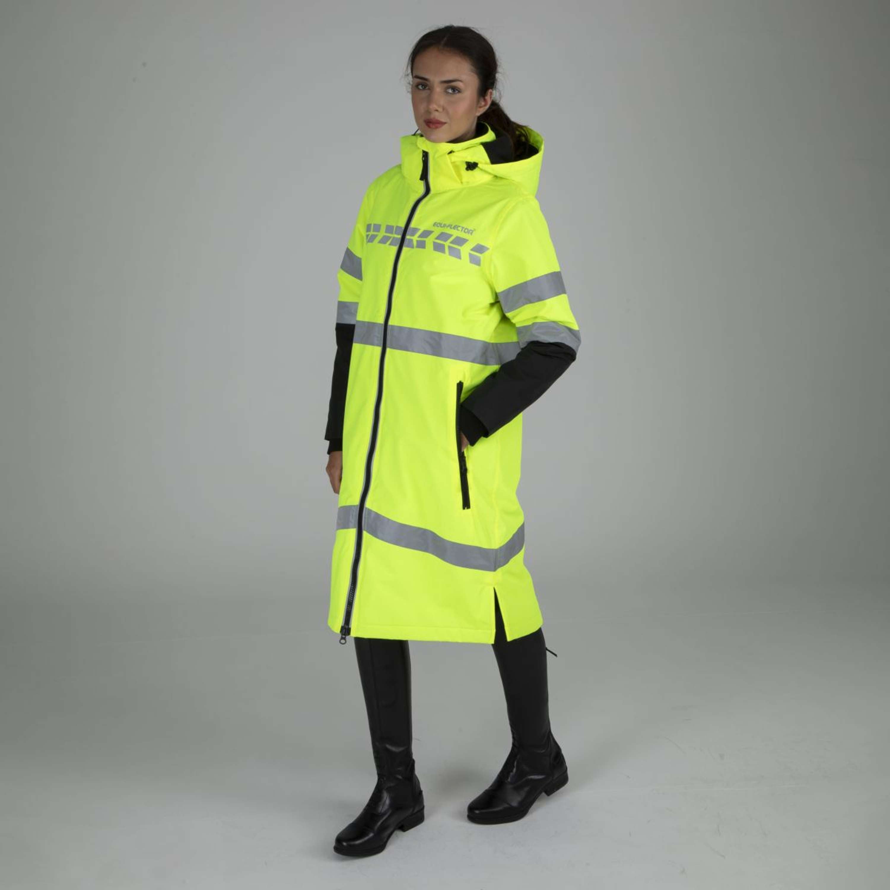 Equi-Flector by Shires Reflective Jacket Long Yellow