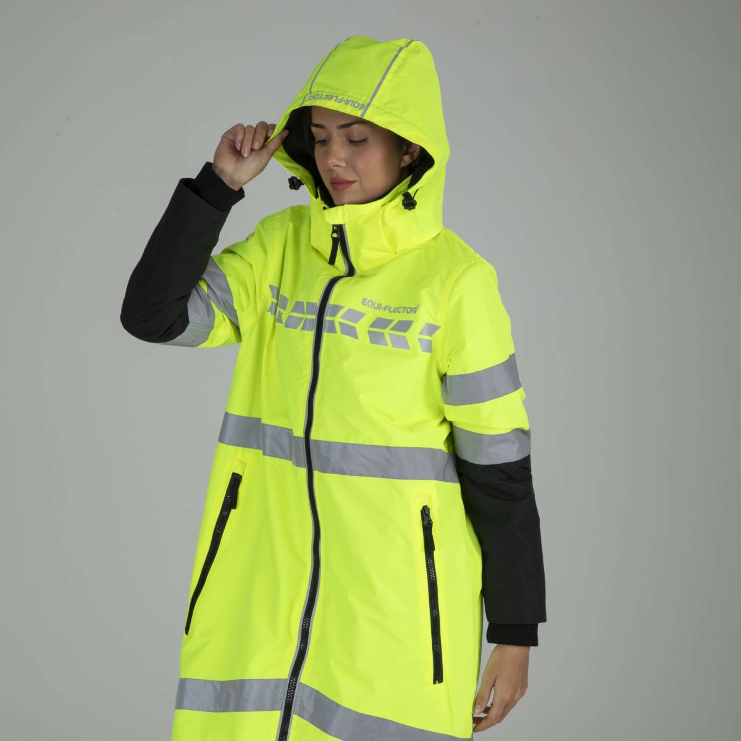 Equi-Flector by Shires Reflective Jacket Long Yellow