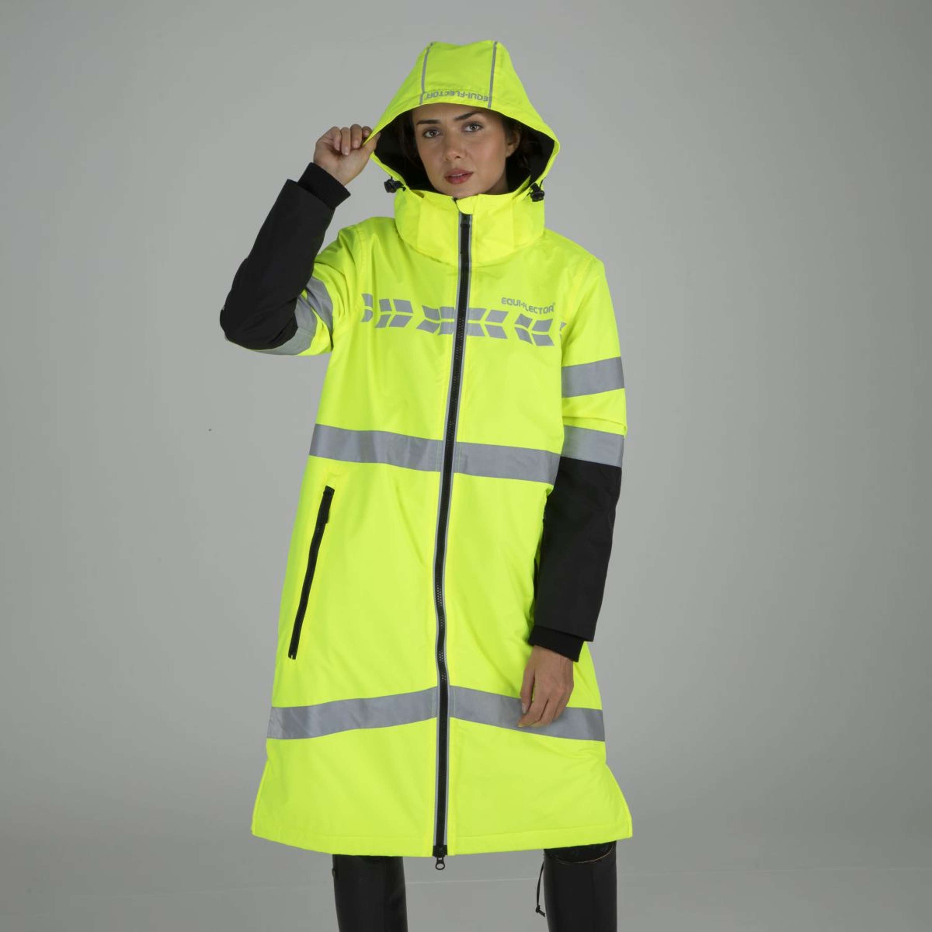 Equi-Flector by Shires Reflective Jacket Long Yellow