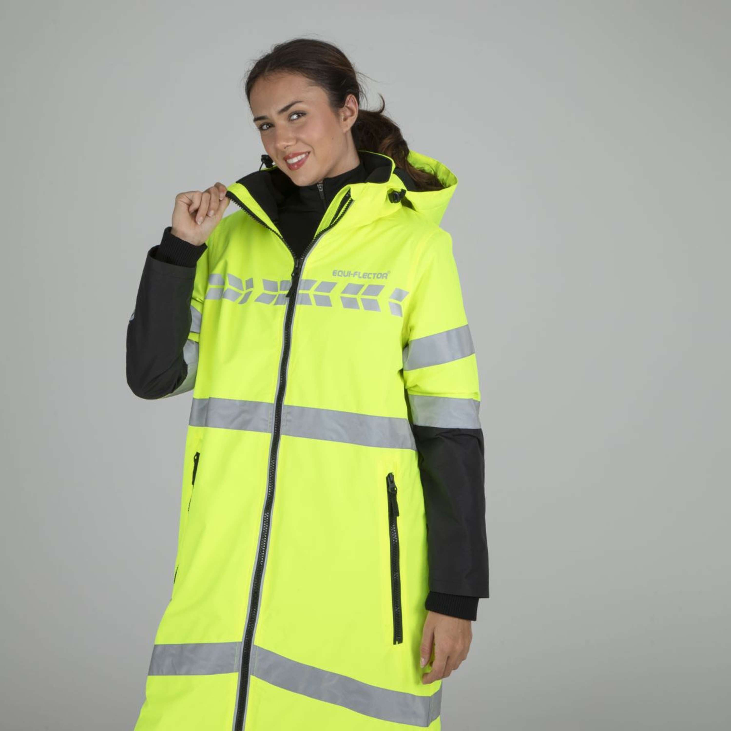 Equi-Flector by Shires Reflective Jacket Long Yellow
