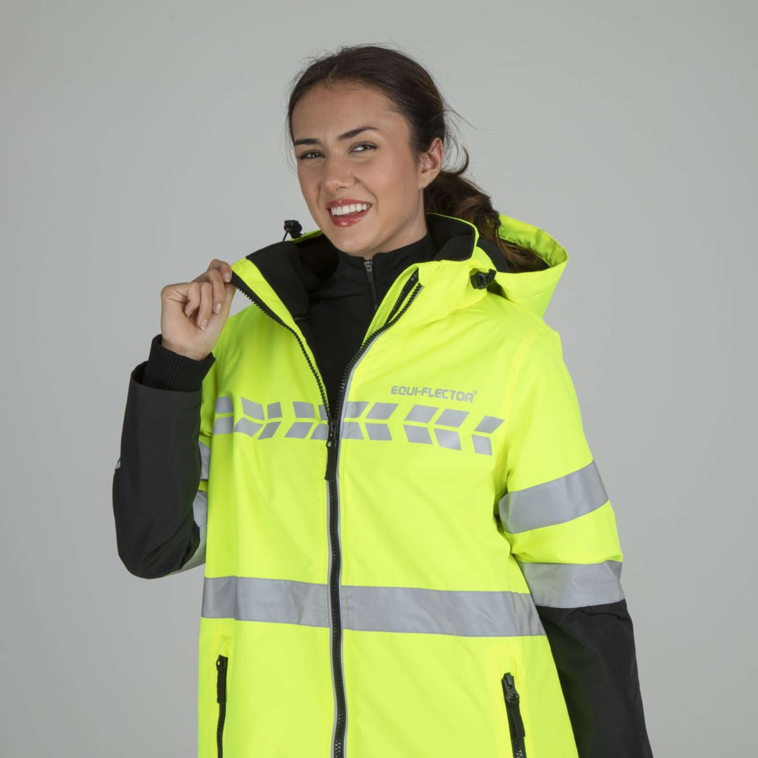 Equi-Flector by Shires Reflective Jacket Long Yellow