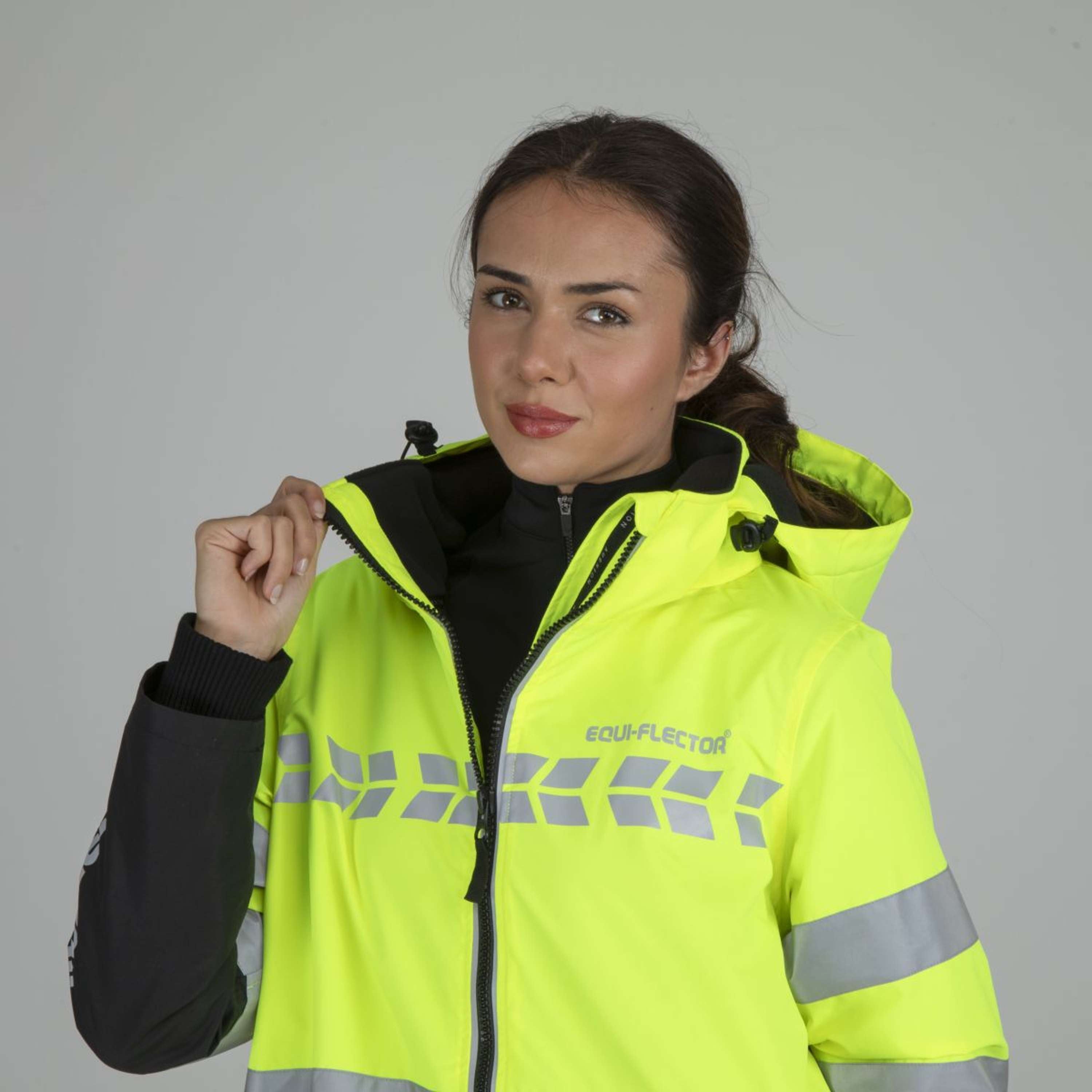 Equi-Flector by Shires Reflective Jacket Long Yellow