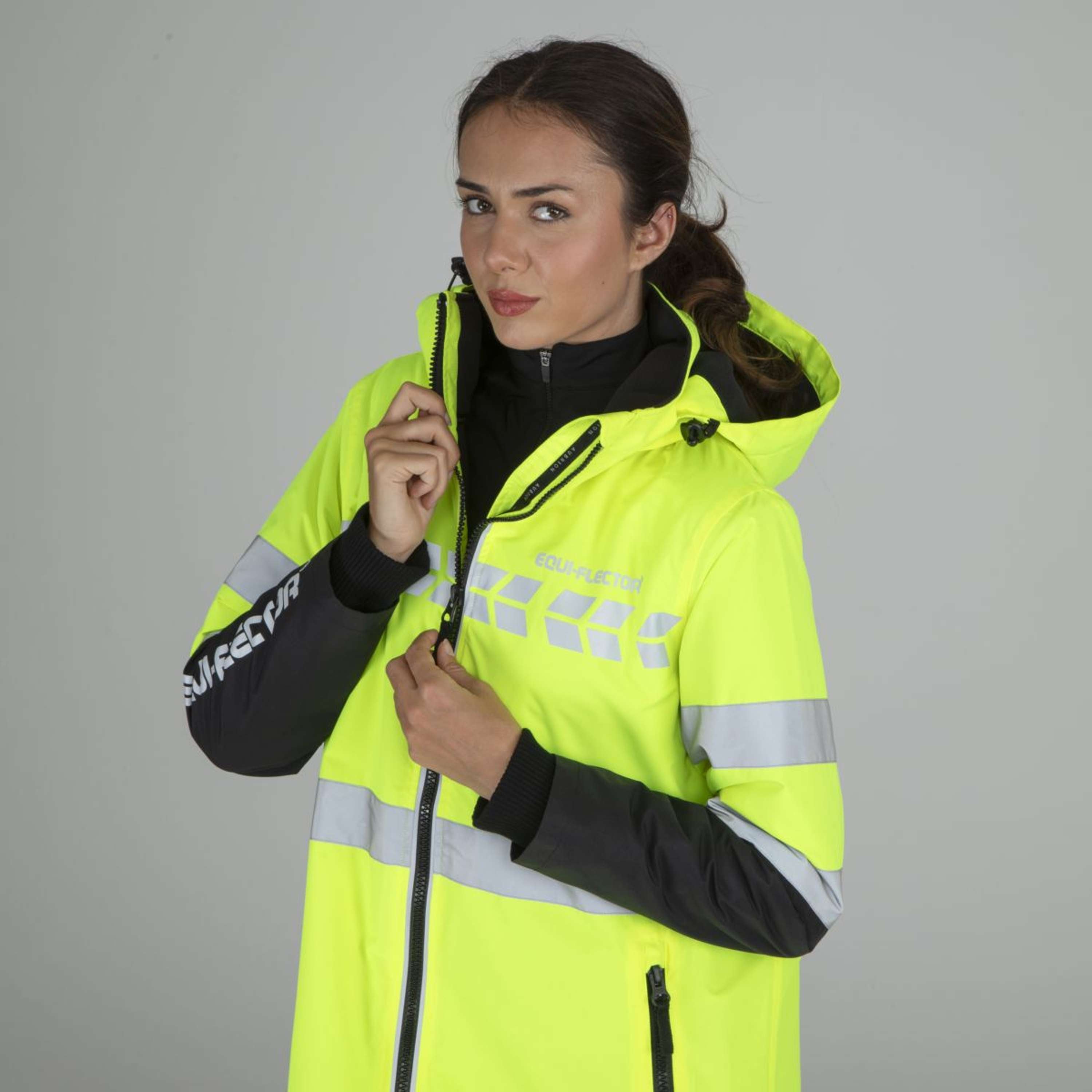 Equi-Flector by Shires Reflective Jacket Long Yellow