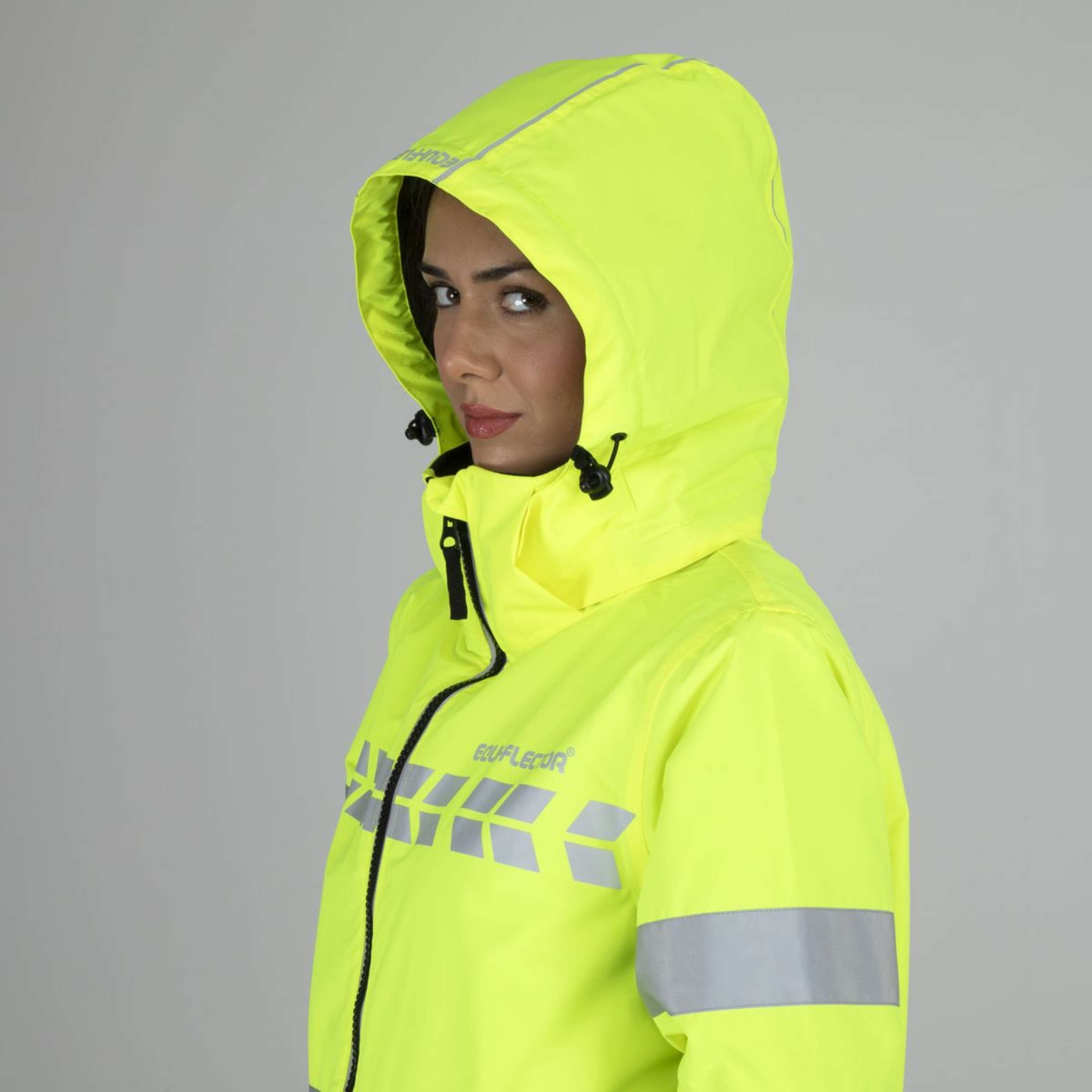 Equi-Flector by Shires Reflective Jacket Long Yellow