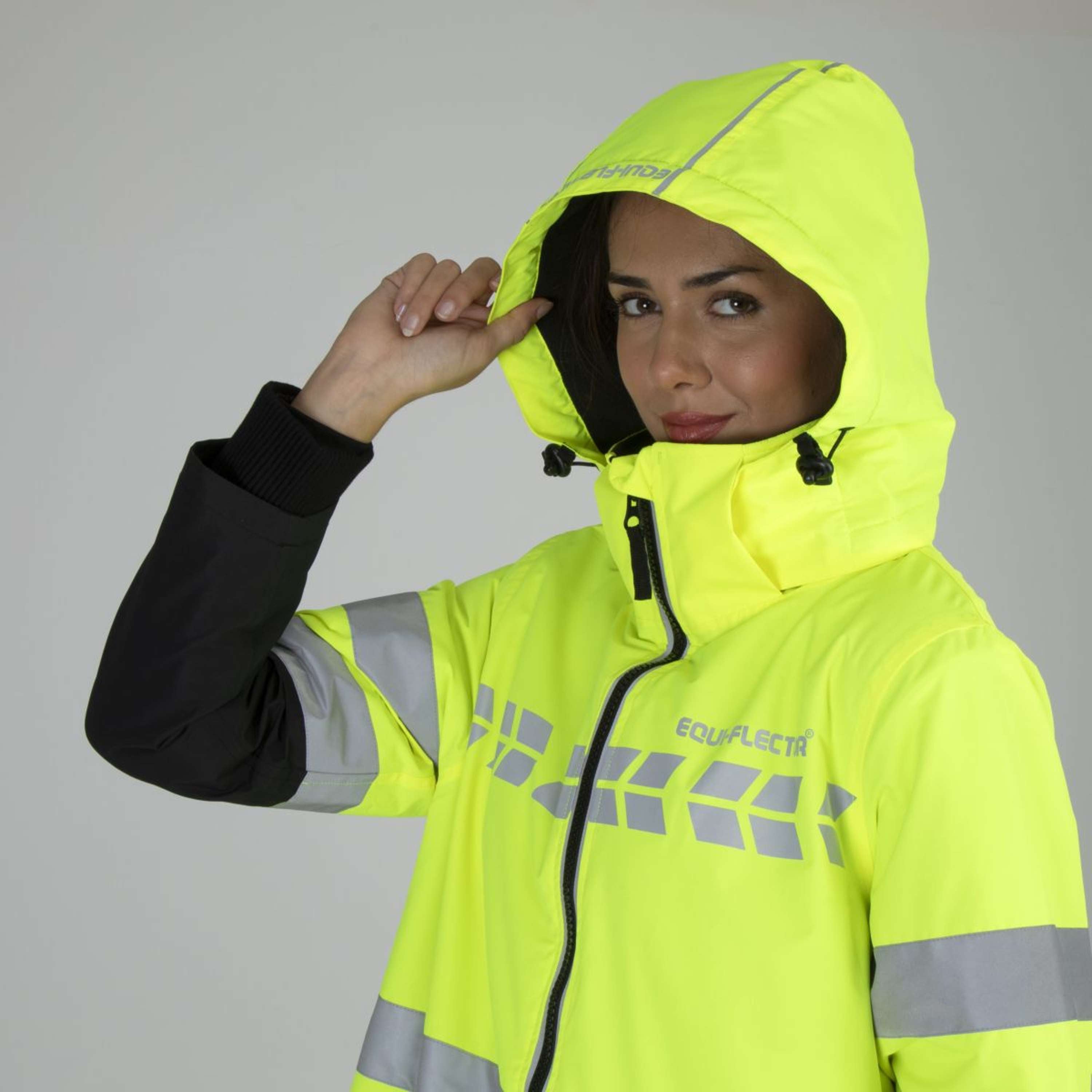 Equi-Flector by Shires Reflective Jacket Long Yellow