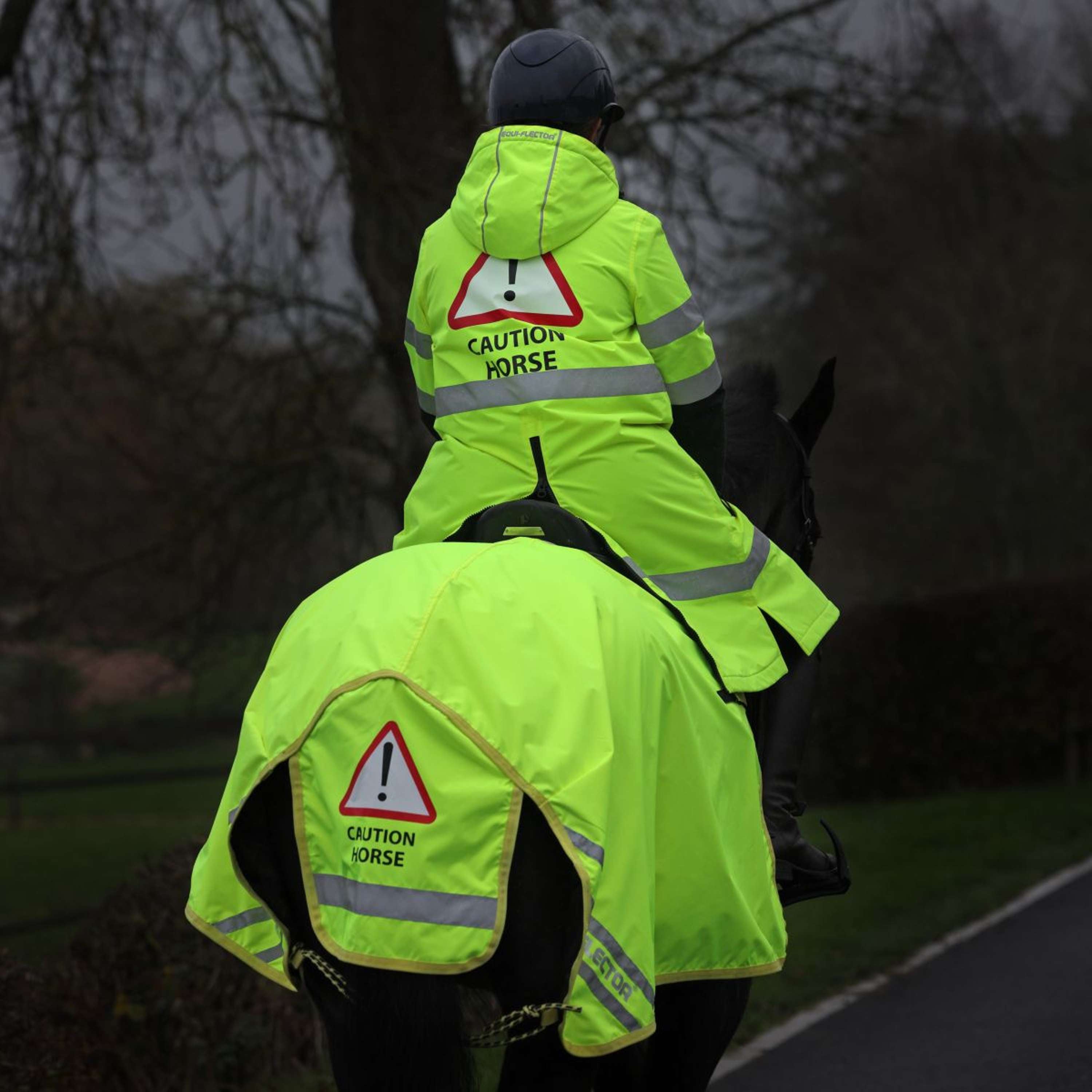 Equi-Flector by Shires Reflective Jacket Long Yellow