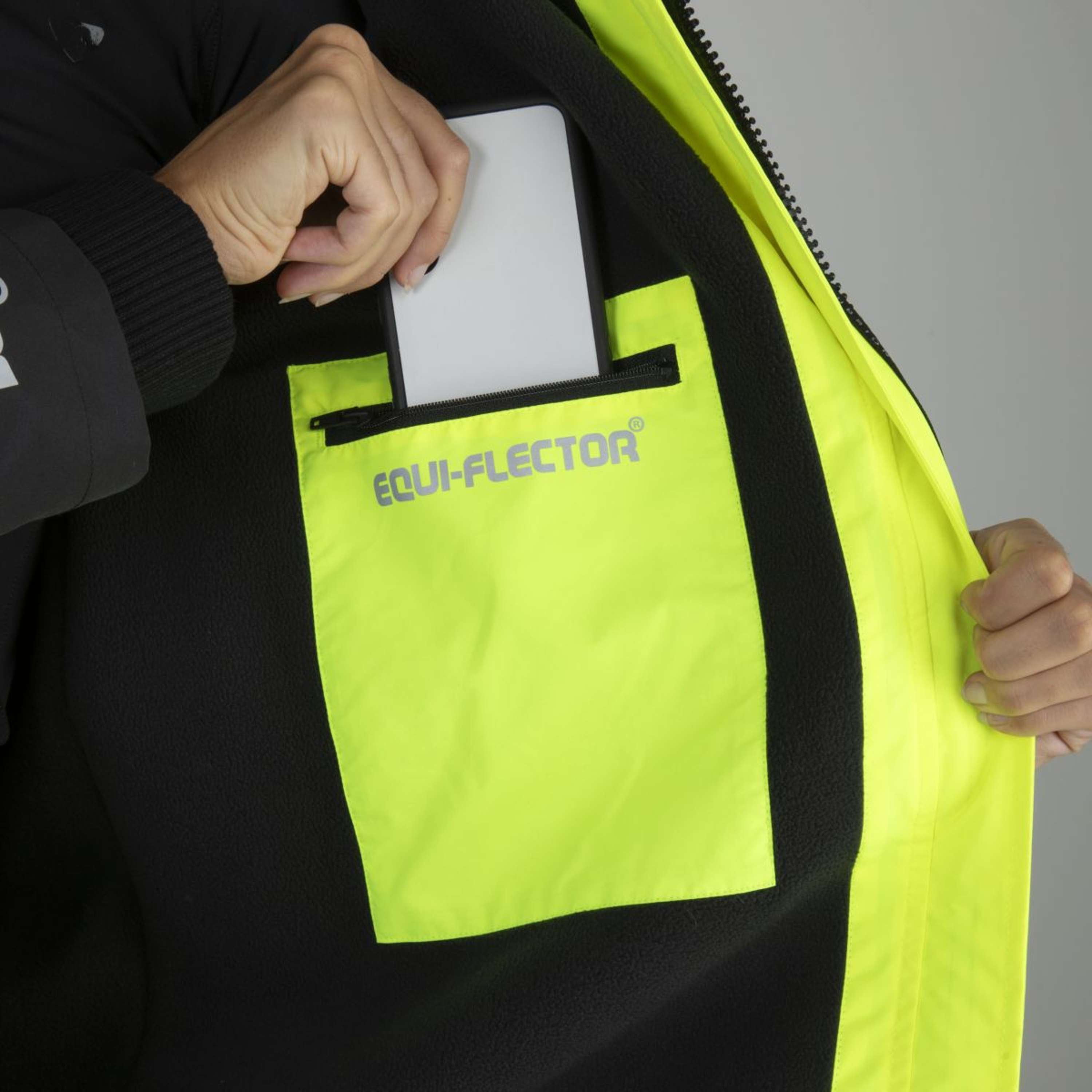 Equi-Flector by Shires Reflective Jacket Long Yellow