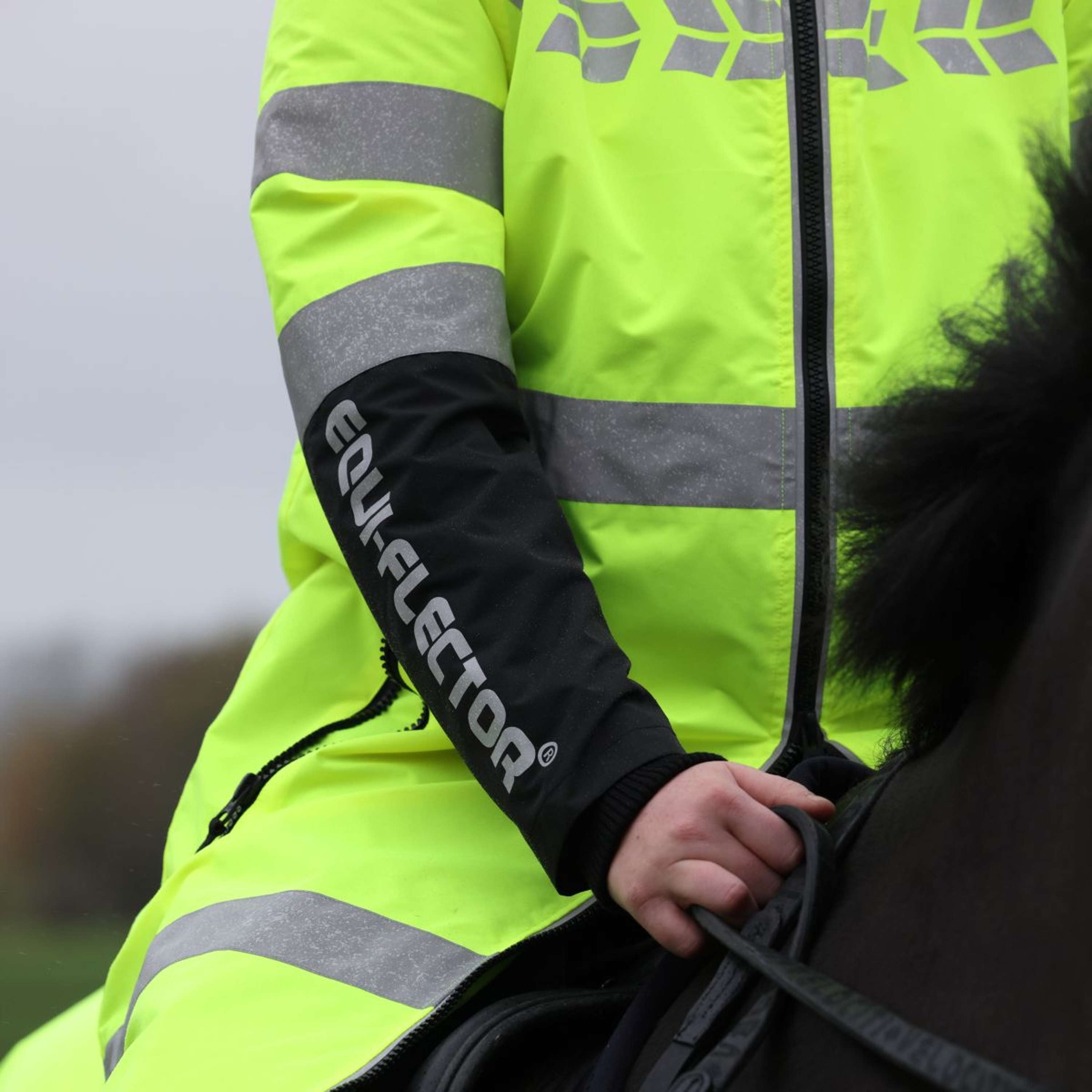 Equi-Flector by Shires Reflective Jacket Long Yellow