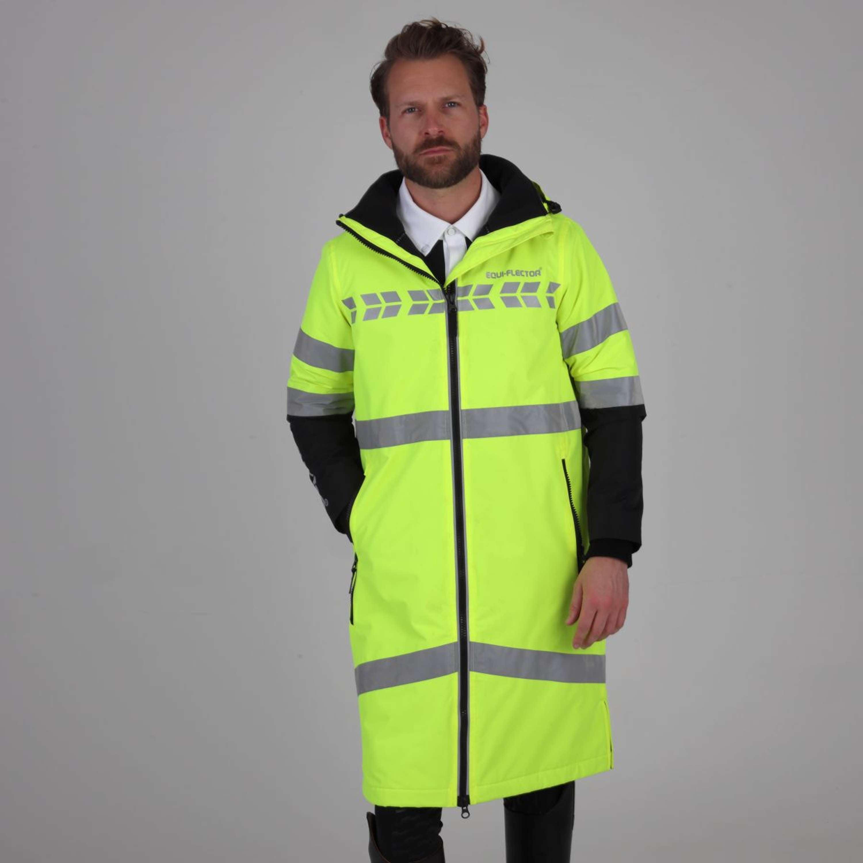 Equi-Flector by Shires Reflective Jacket Long Yellow