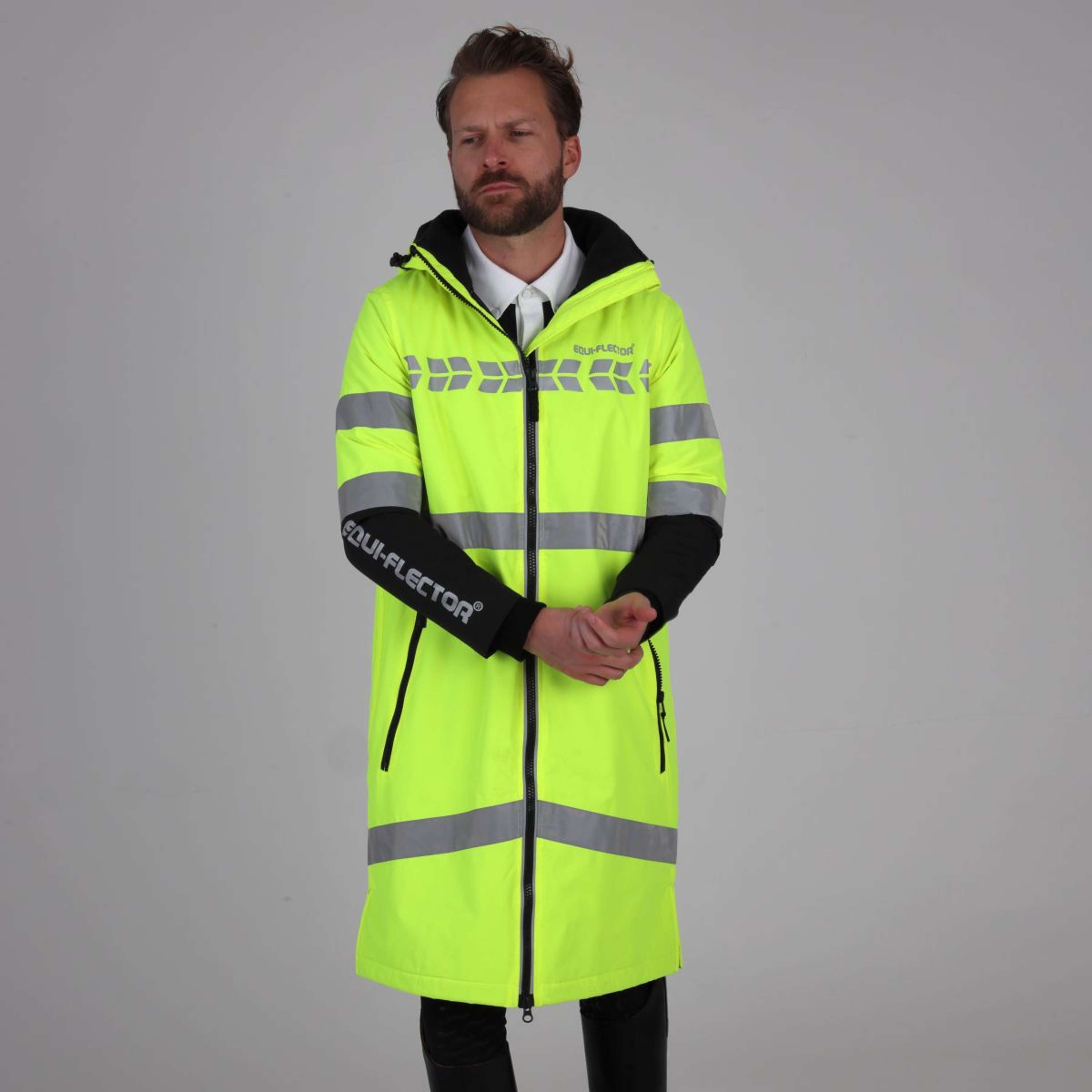 Equi-Flector by Shires Reflective Jacket Long Yellow