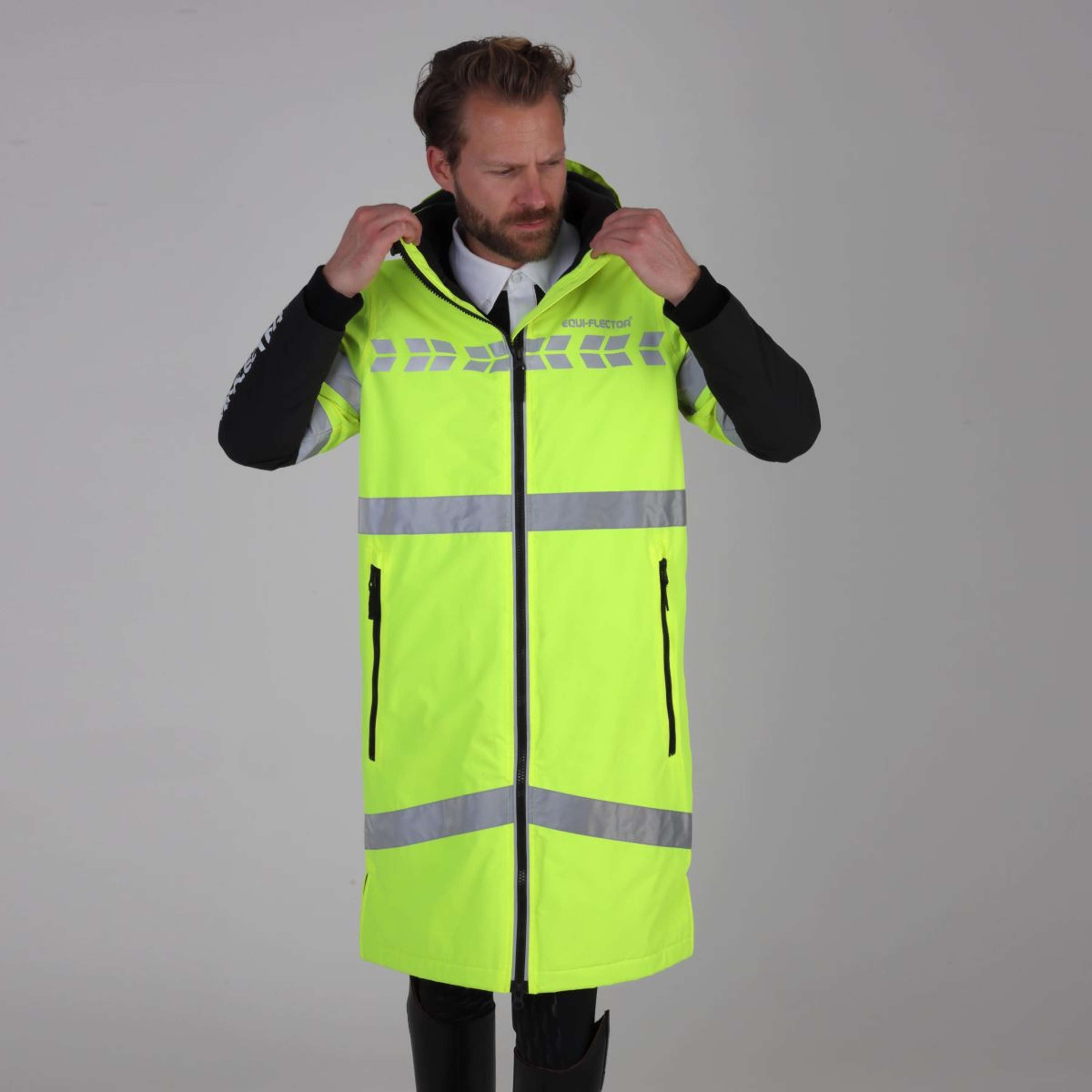 Equi-Flector by Shires Reflective Jacket Long Yellow