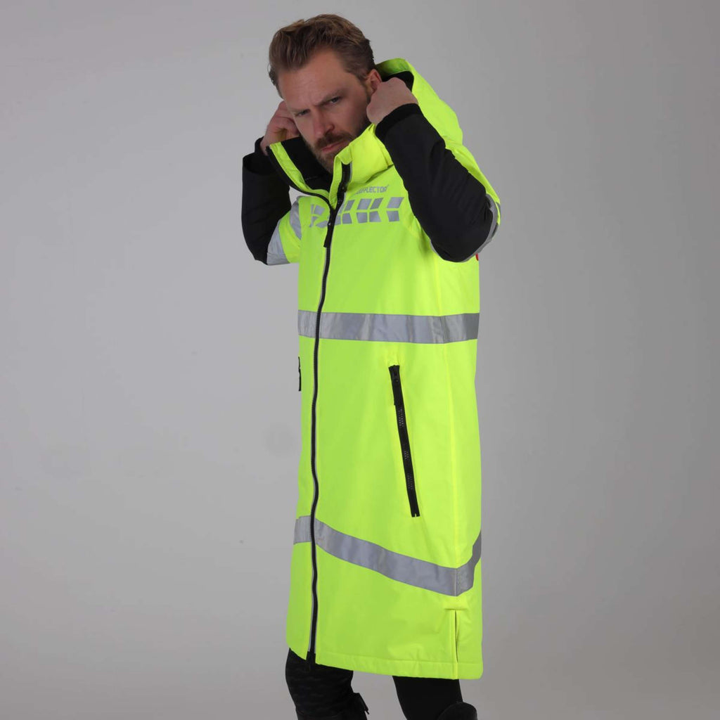 Equi-Flector by Shires Reflective Jacket Long Yellow