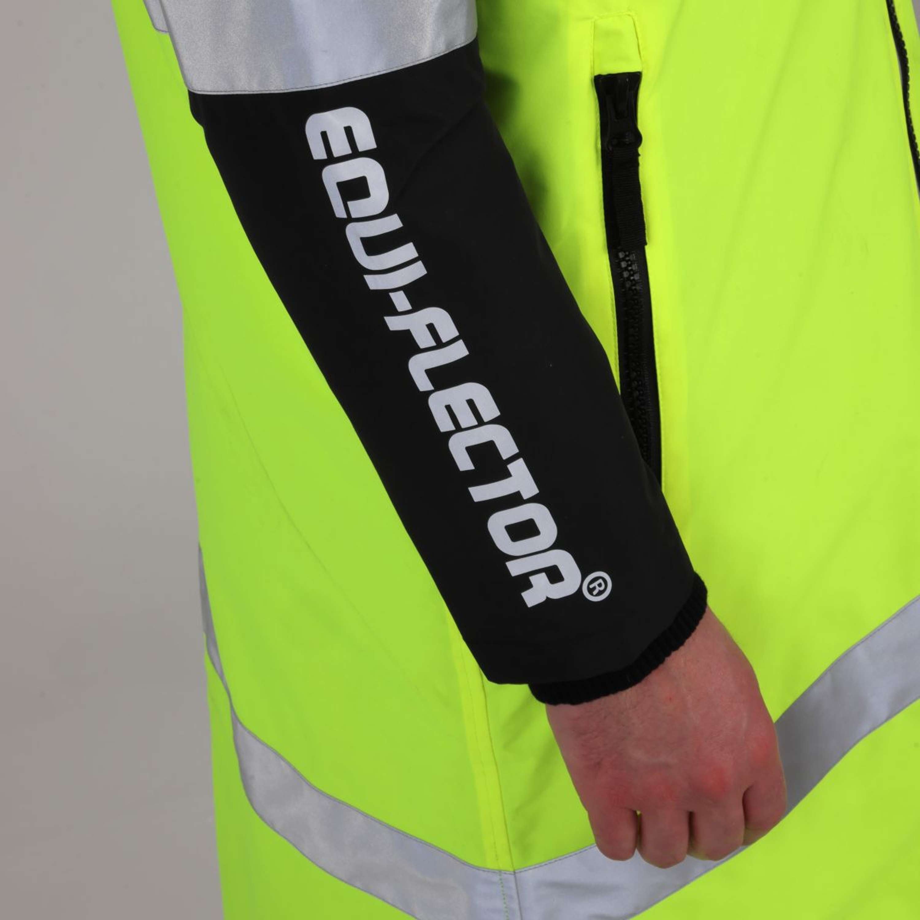 Equi-Flector by Shires Reflective Jacket Long Yellow