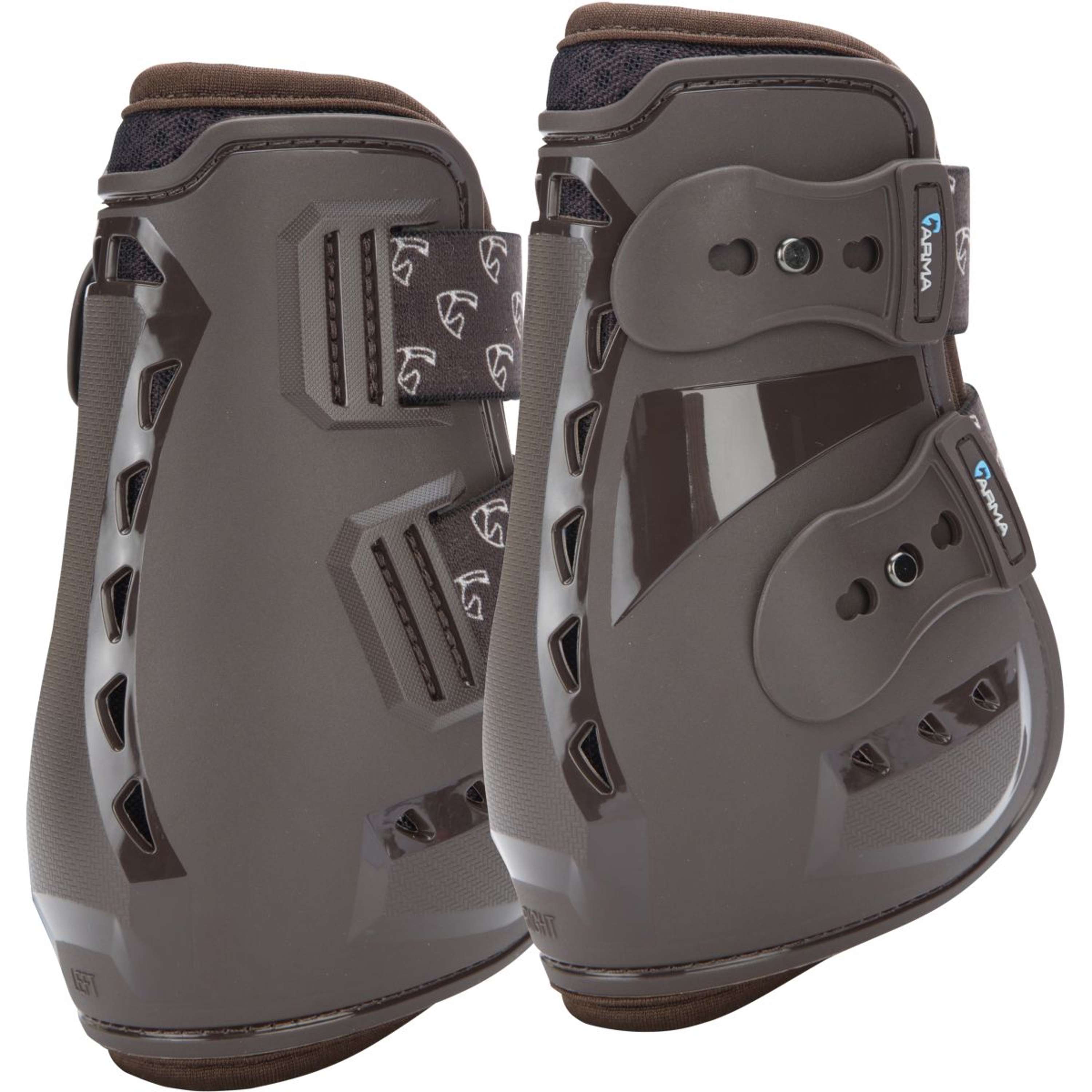 Arma by Shires Fetlock Boots Carbon Pro Brown