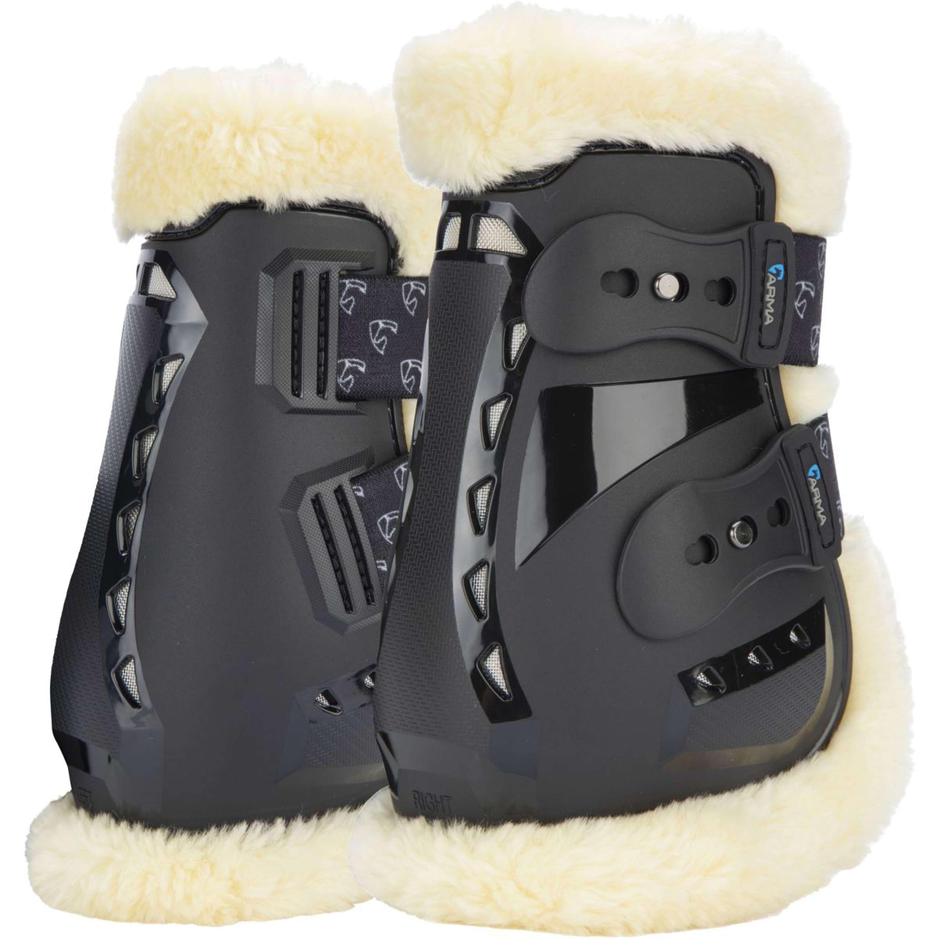 Arma by Shires Fetlock Boots Carbon Pro SupaFleece Black