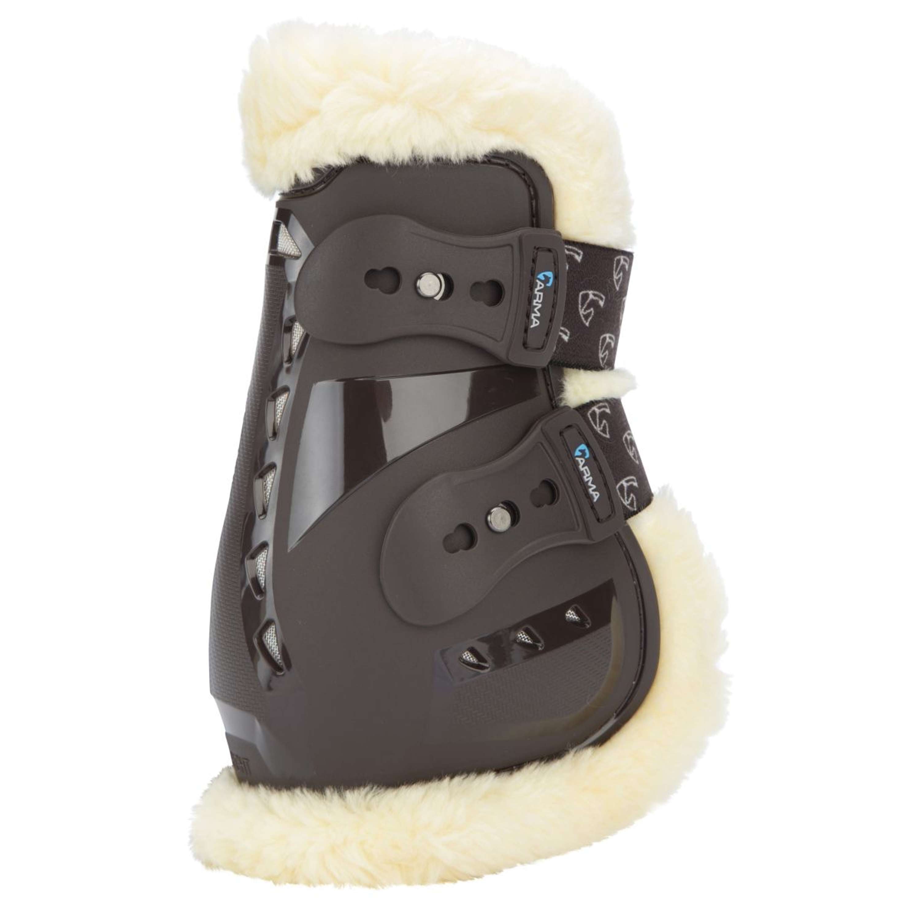 Arma by Shires Fetlock Boots Carbon Pro SupaFleece Brown