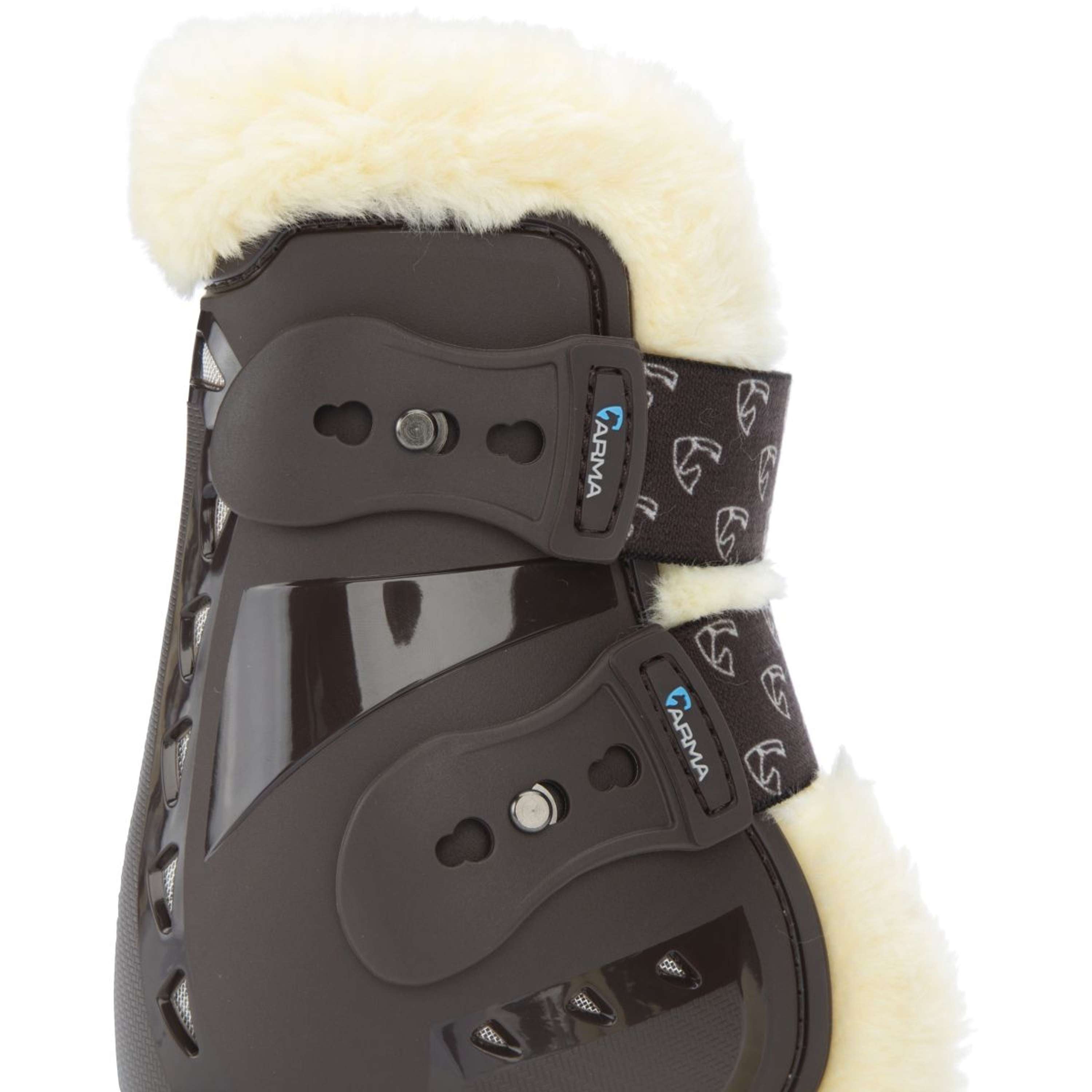 Arma by Shires Fetlock Boots Carbon Pro SupaFleece Brown